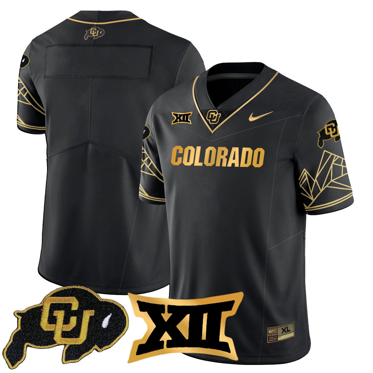Women's Colorado Buffaloes 2024 Vapor Limited Gold Jersey N3 - All Stitched