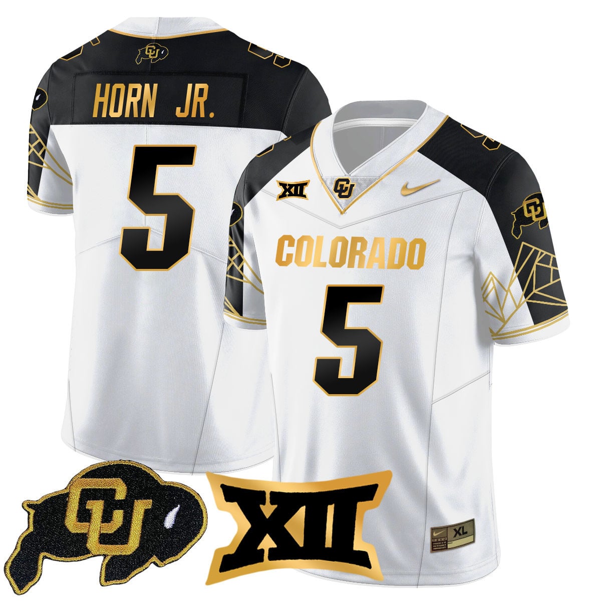 Women's Colorado Buffaloes 2024 Vapor Limited Gold Jersey N3 - All Stitched