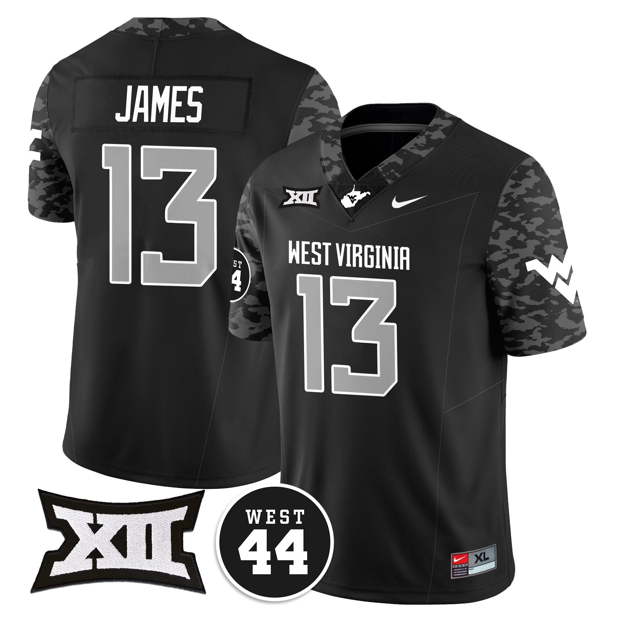 Women's West Virginia Mountaineers 2024 Vapor Limited Jersey - All Stitched - Honor Jerry West