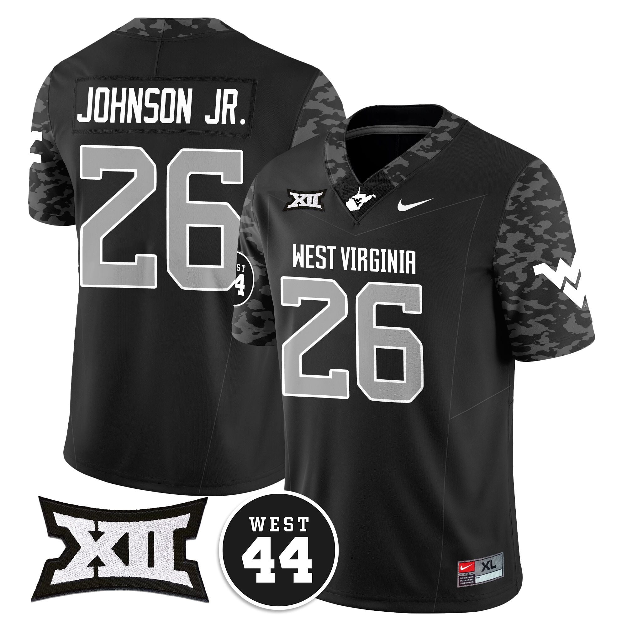 Women's West Virginia Mountaineers 2024 Vapor Limited Jersey - All Stitched - Honor Jerry West