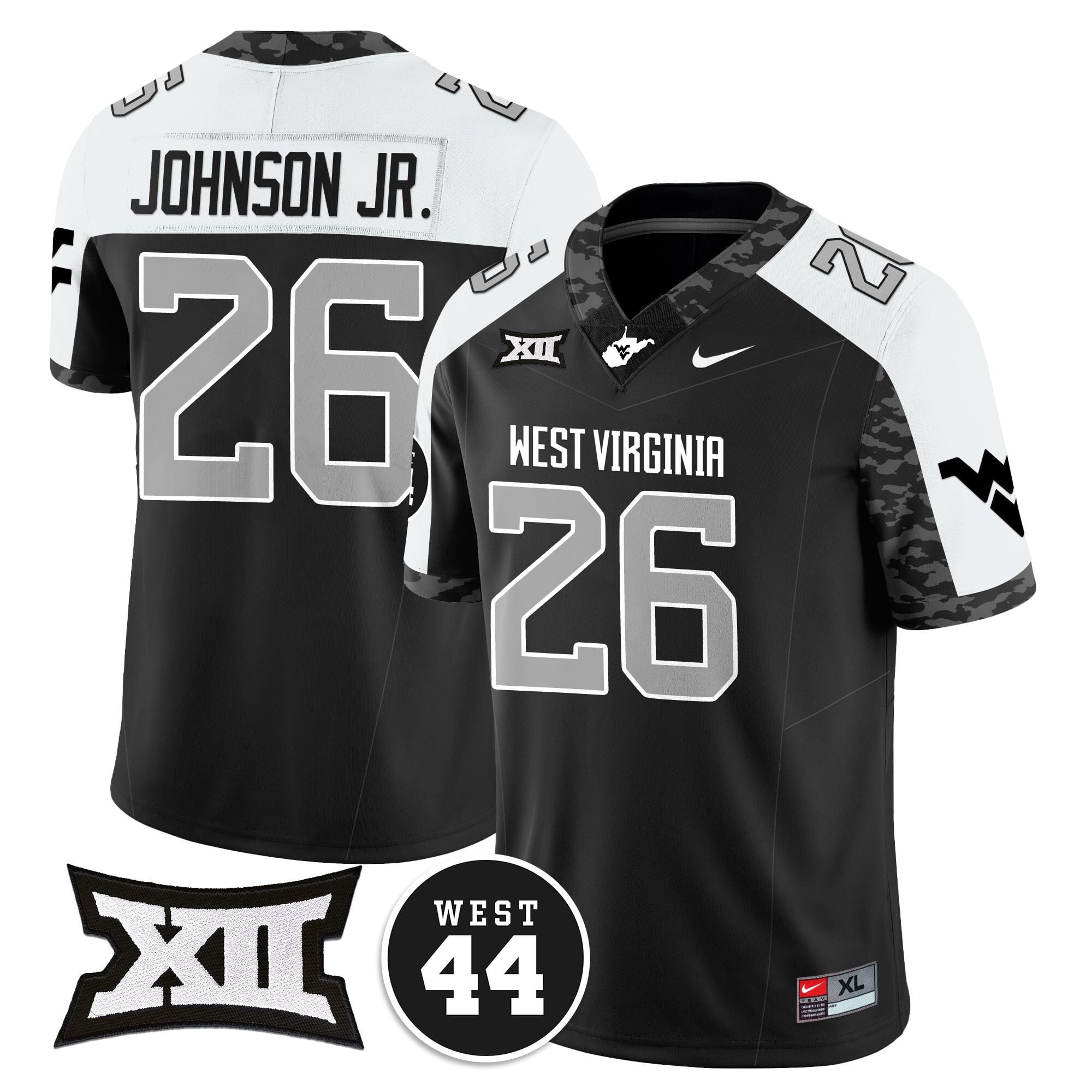 Women's West Virginia Mountaineers 2024 Vapor Limited Jersey - All Stitched - Honor Jerry West
