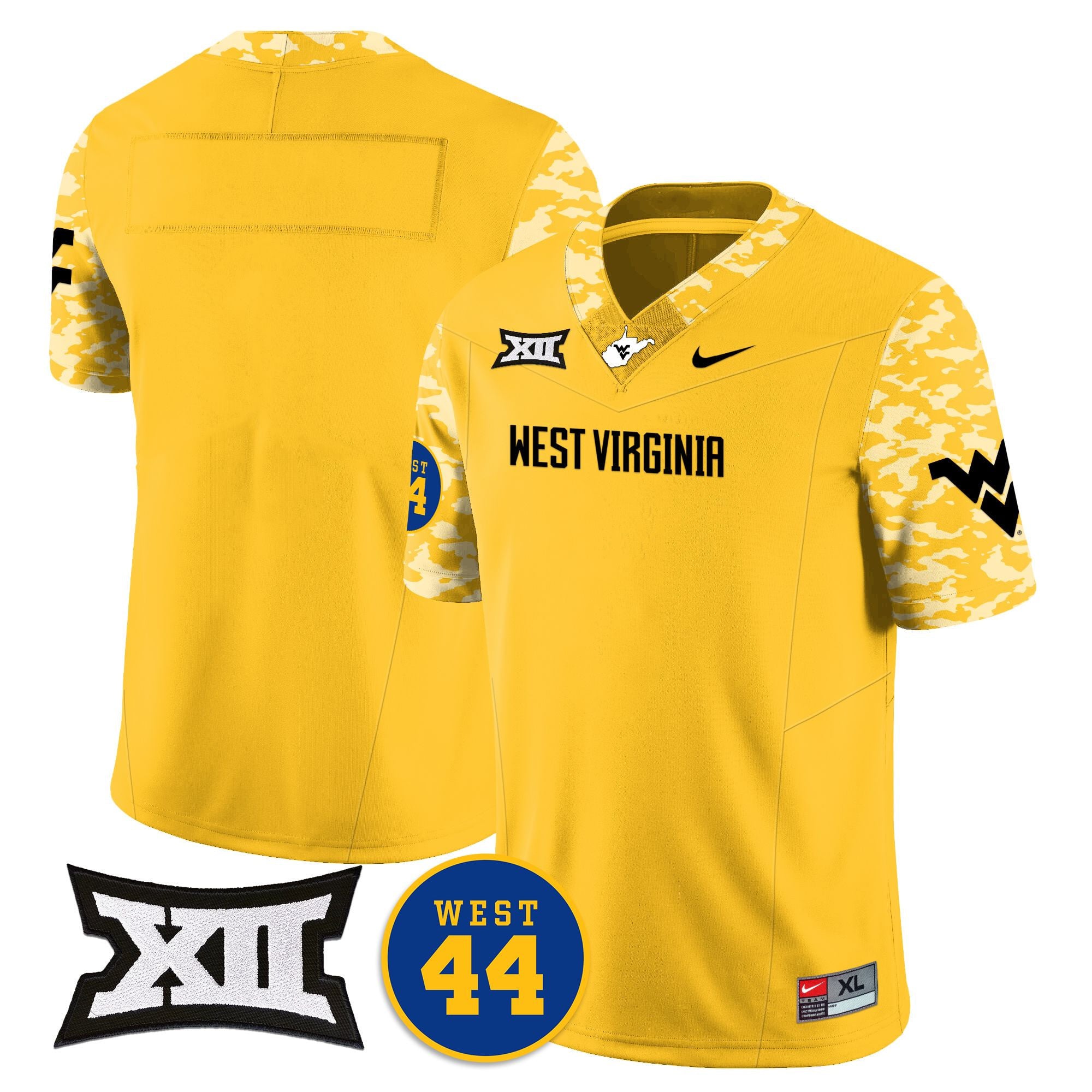 Women's West Virginia Mountaineers 2024 Vapor Limited Jersey - All Stitched - Honor Jerry West