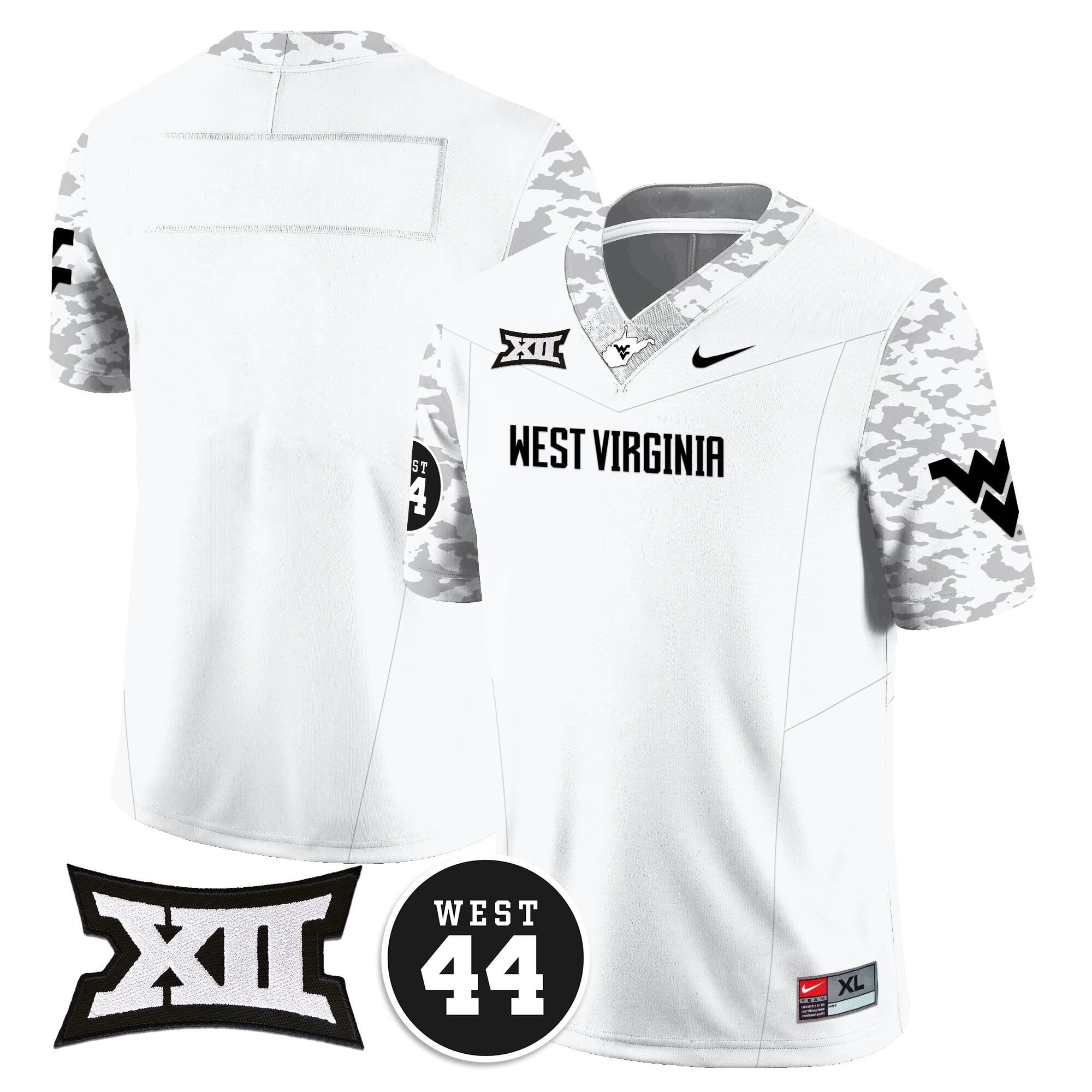 Women's West Virginia Mountaineers 2024 Vapor Limited Jersey - All Stitched - Honor Jerry West