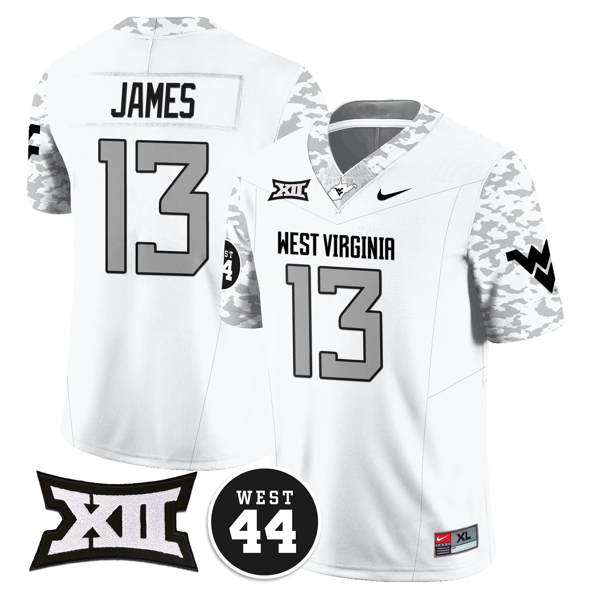Women's West Virginia Mountaineers 2024 Vapor Limited Jersey - All Stitched - Honor Jerry West