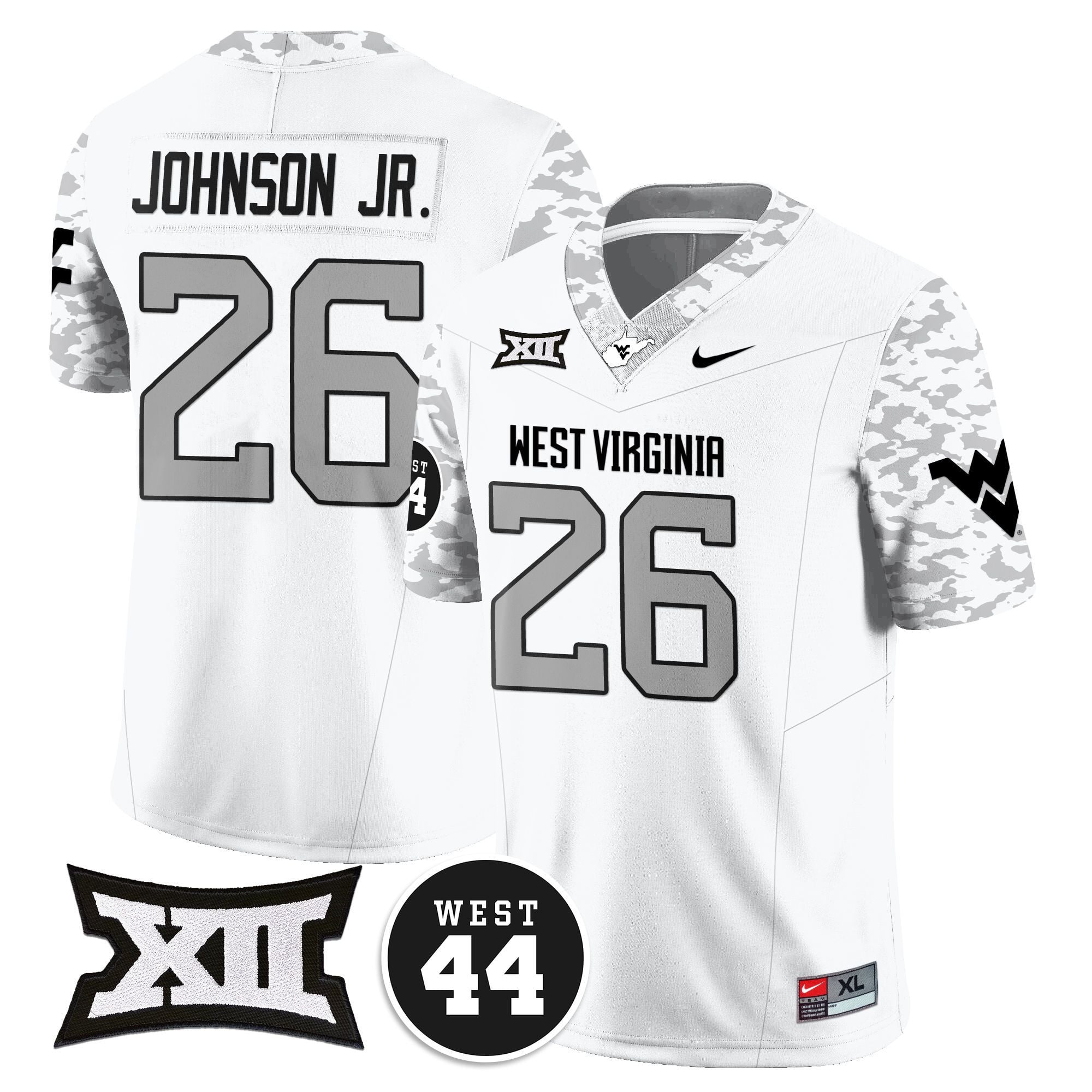 Women's West Virginia Mountaineers 2024 Vapor Limited Jersey - All Stitched - Honor Jerry West
