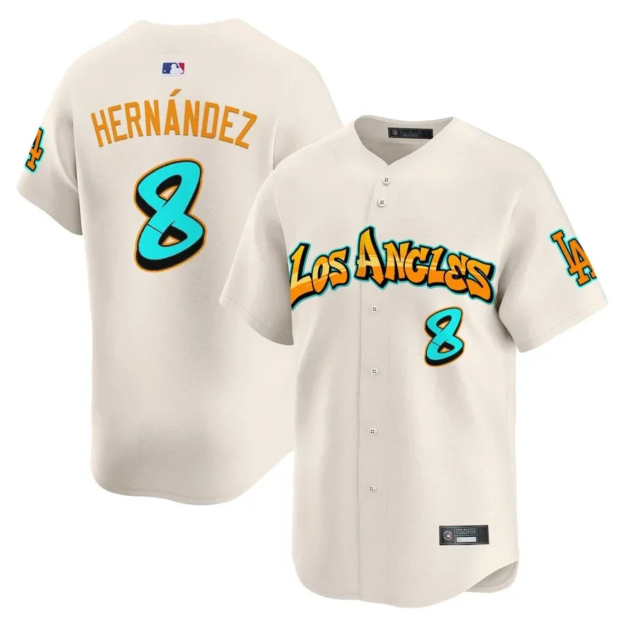 Men's Los Angeles Dodgers 'Graffiti Street Style Edition' Vapor Premier Limited Jersey - All Stitched
