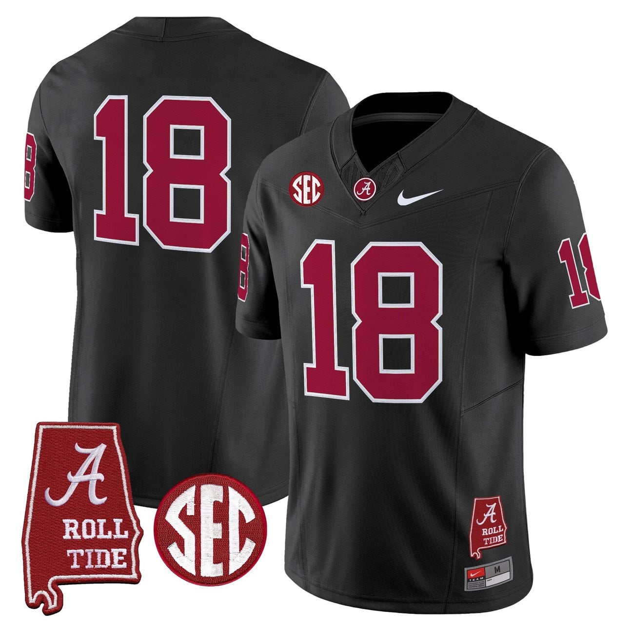 Women's Alabama Crimson Tide Throwback Vapor Limited Jersey - Alabama Map - All Stitched