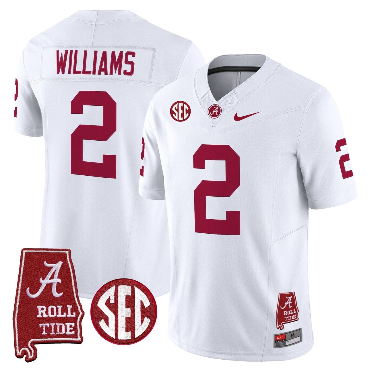Women's Alabama Crimson Tide Throwback Vapor Limited Jersey - Alabama Map - All Stitched