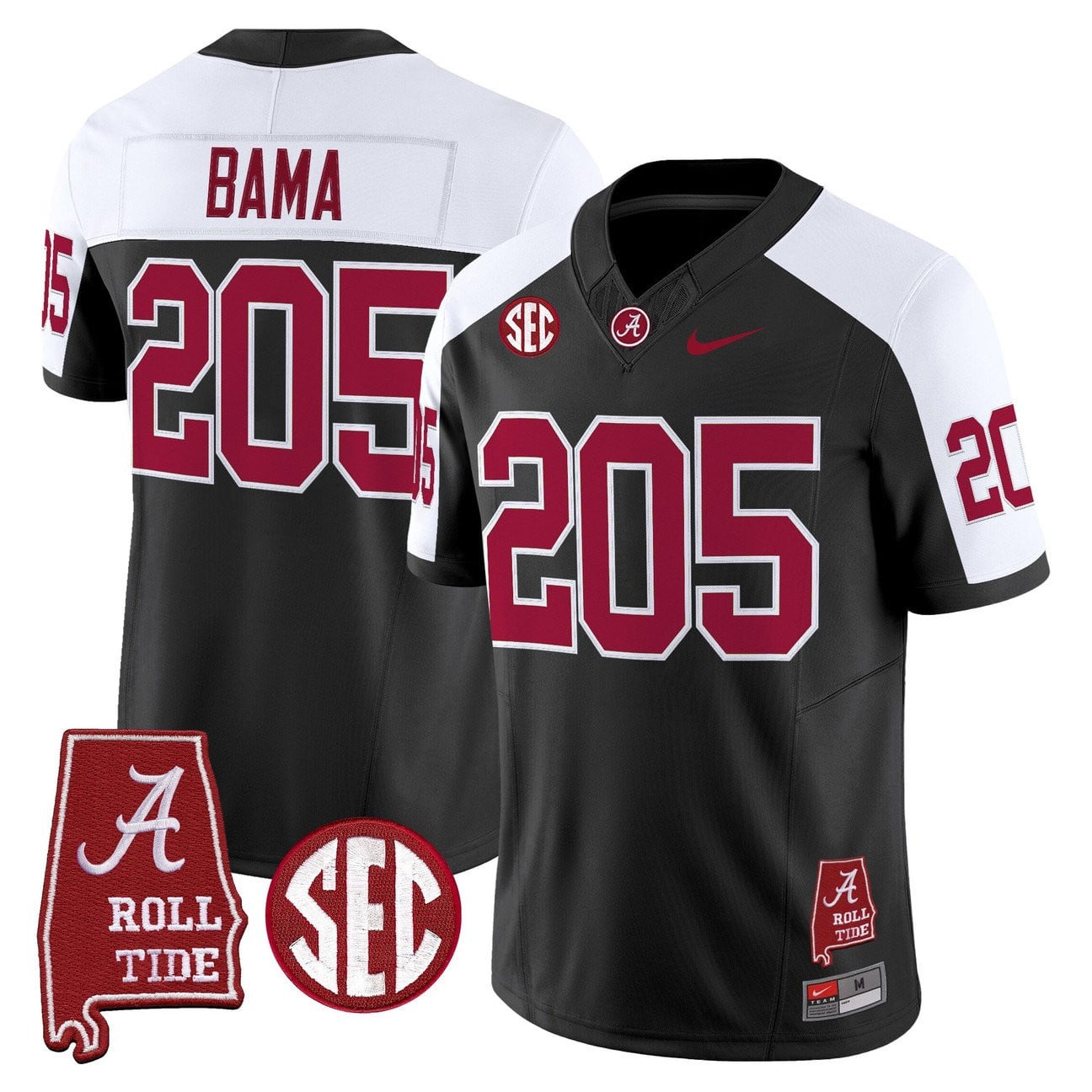 Women's Alabama Crimson Tide Throwback Vapor Limited Jersey - Alabama Map - All Stitched
