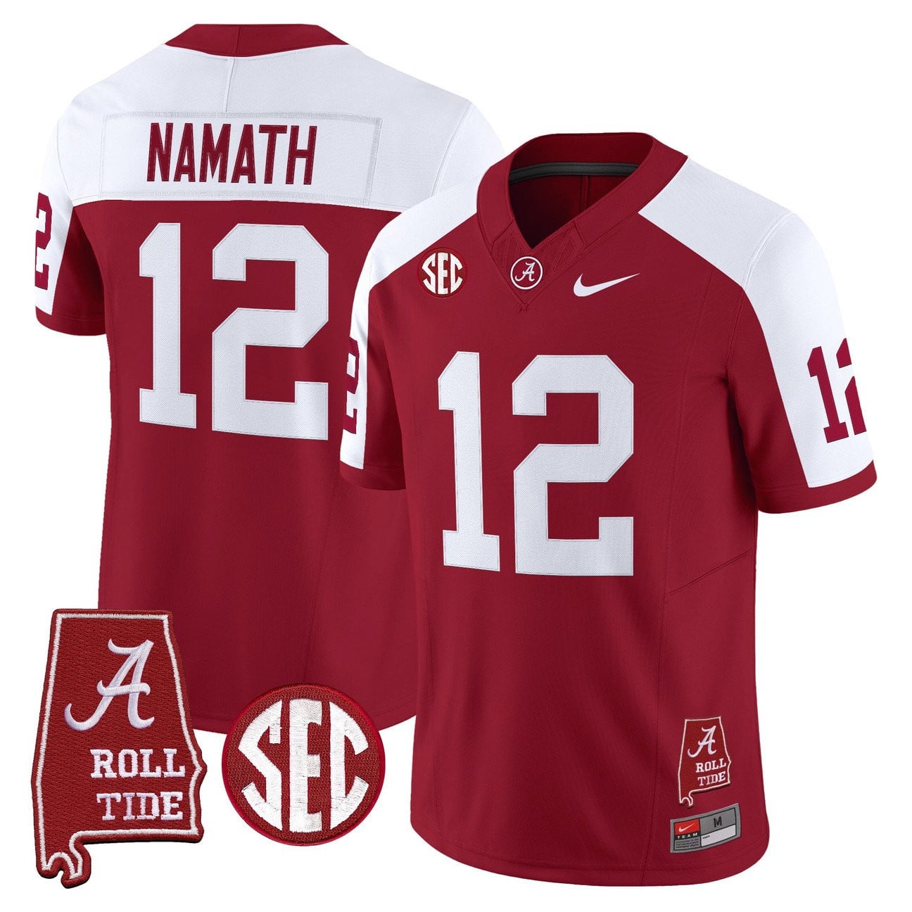 Women's Alabama Crimson Tide Throwback Vapor Limited Jersey - Alabama Map - All Stitched