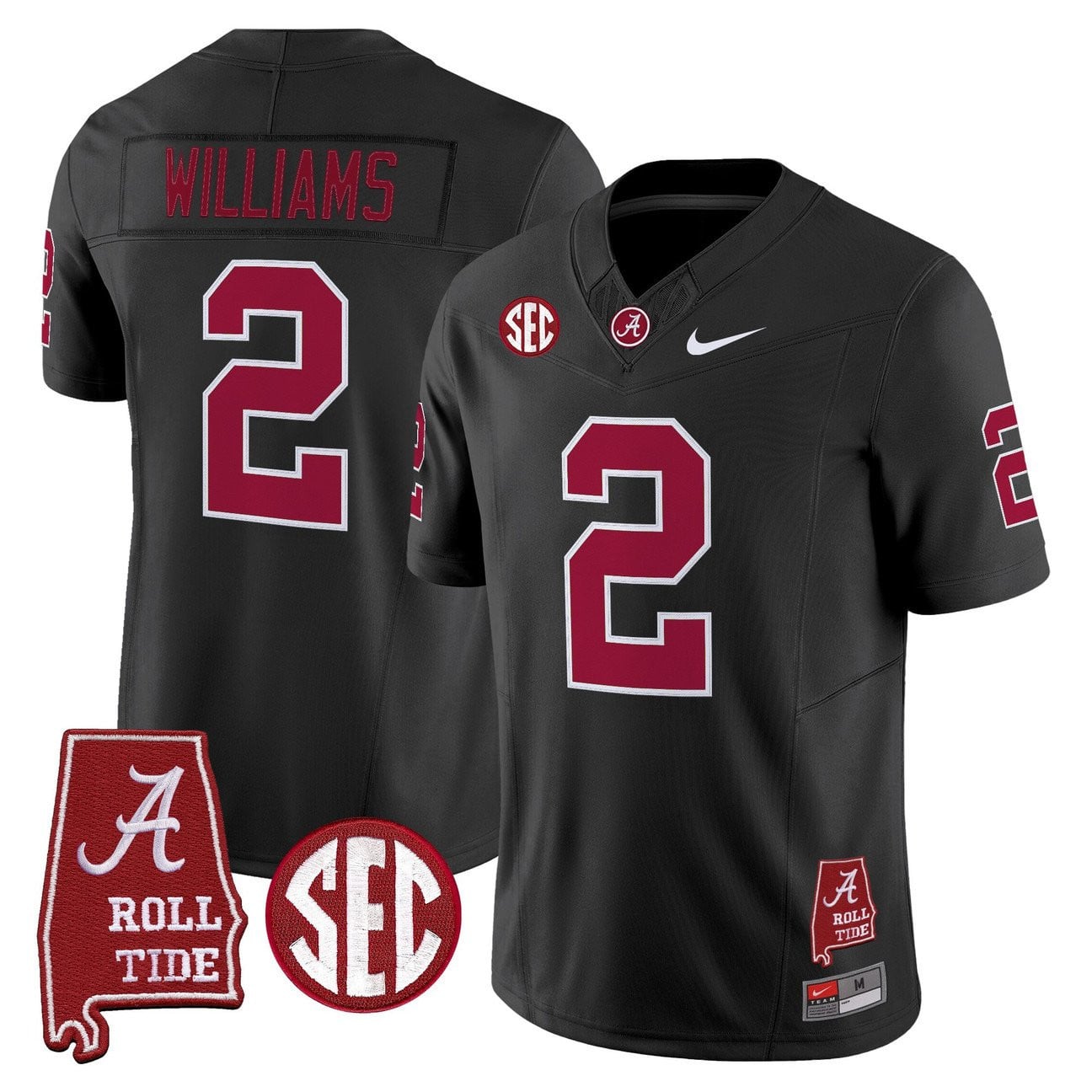 Women's Alabama Crimson Tide Throwback Vapor Limited Jersey - Alabama Map - All Stitched
