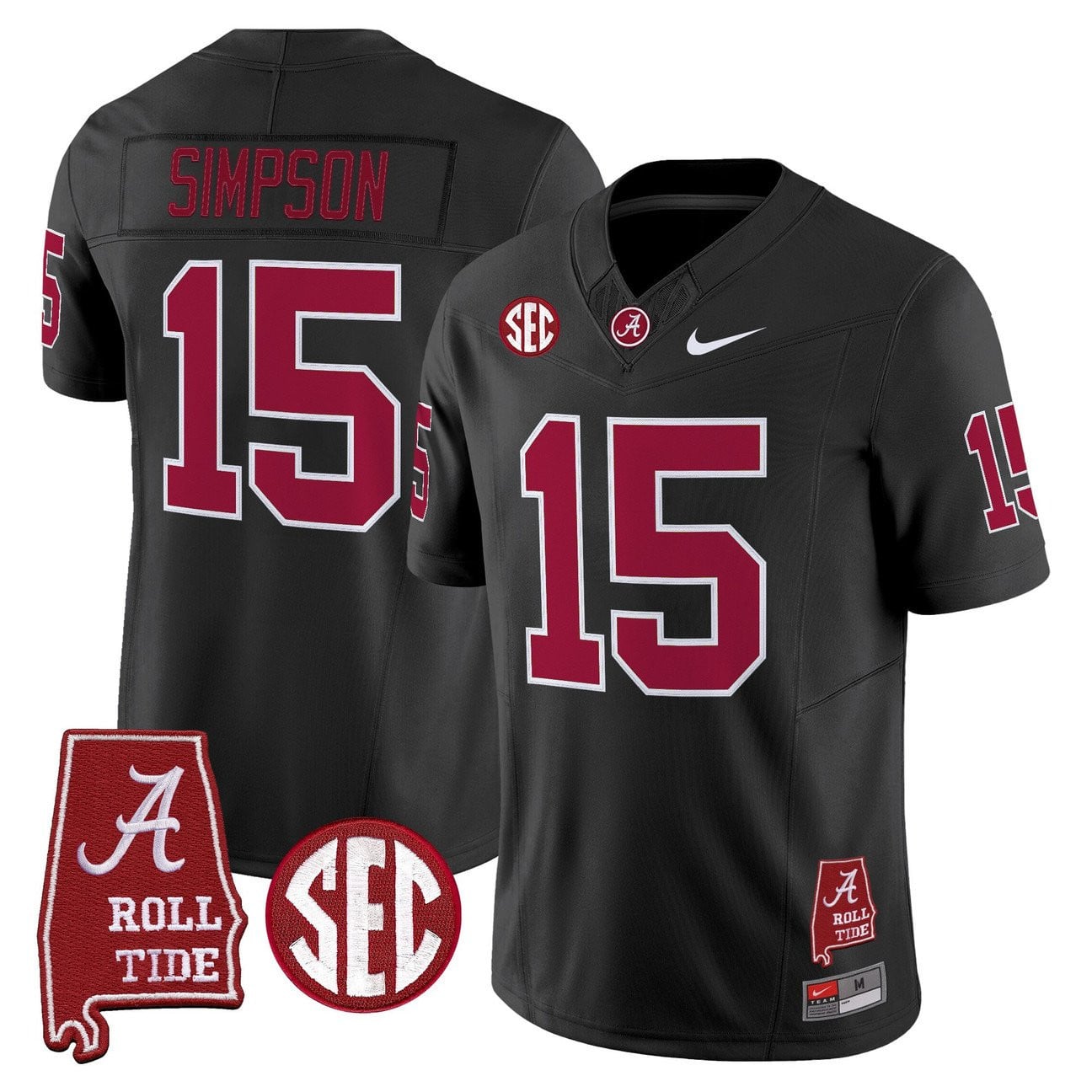 Women's Alabama Crimson Tide Throwback Vapor Limited Jersey - Alabama Map - All Stitched