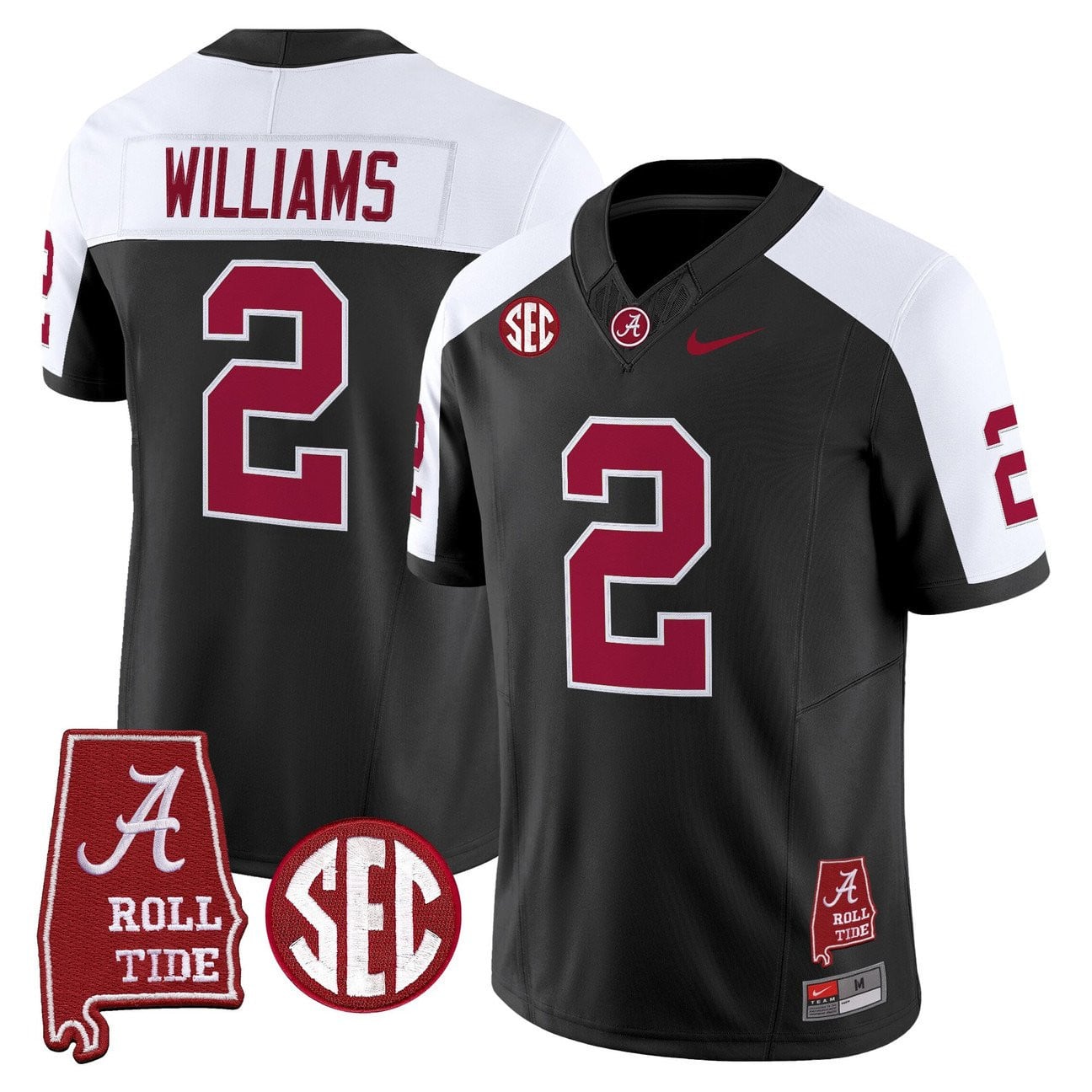 Women's Alabama Crimson Tide Throwback Vapor Limited Jersey - Alabama Map - All Stitched