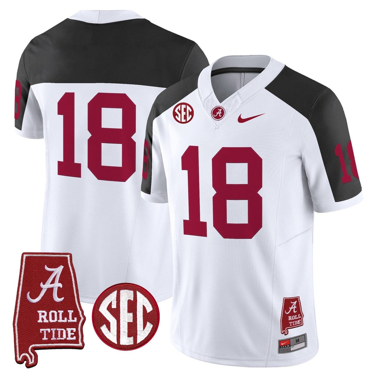 Women's Alabama Crimson Tide Throwback Vapor Limited Jersey - Alabama Map - All Stitched
