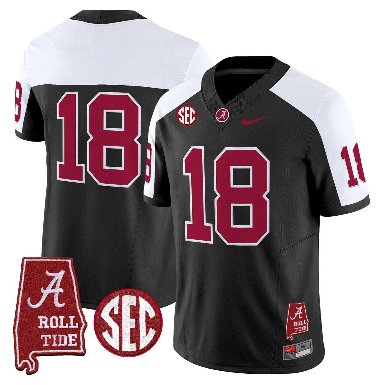 Women's Alabama Crimson Tide Throwback Vapor Limited Jersey - Alabama Map - All Stitched