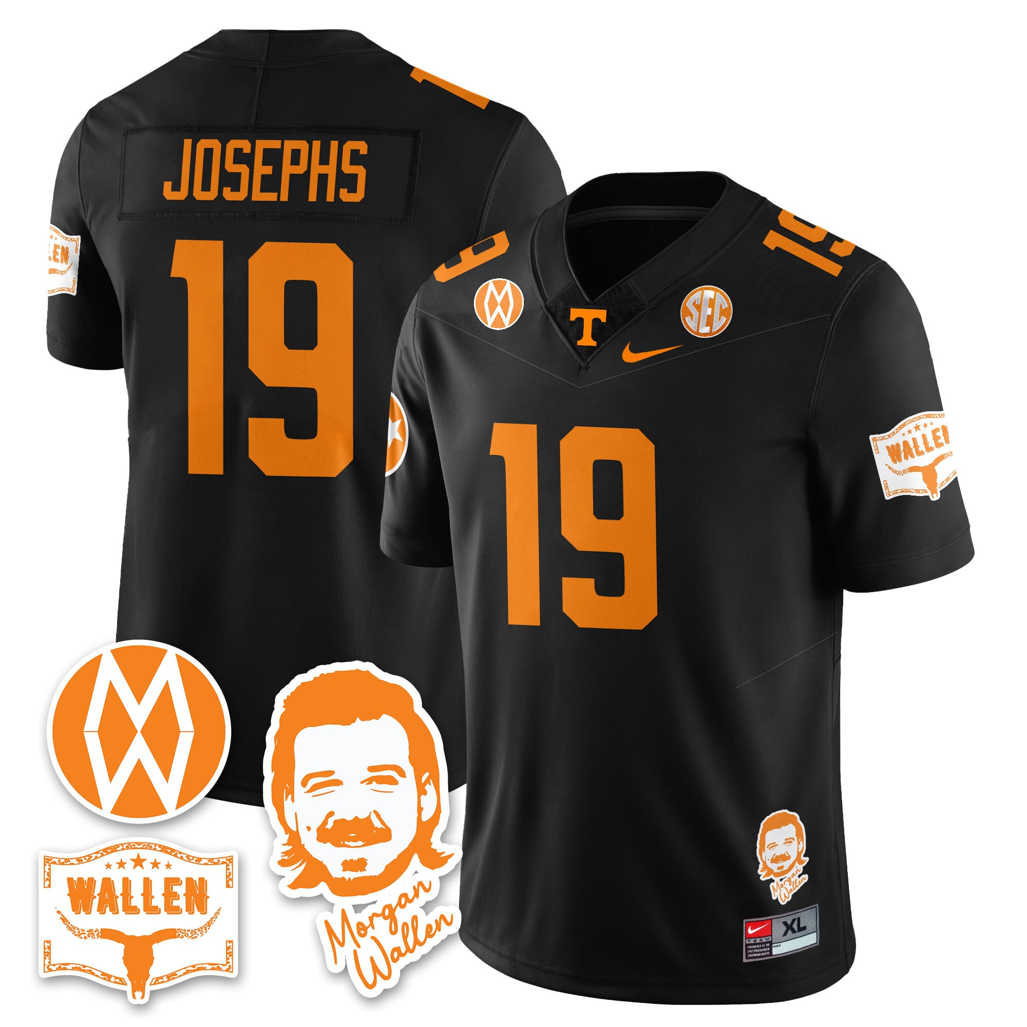 Women's Tennessee Volunteers Morgan Wallen 2025 Jersey - All Stitched