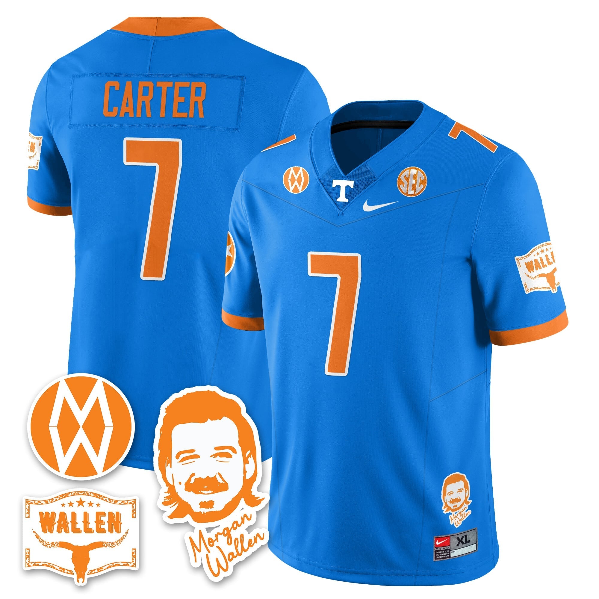 Women's Tennessee Volunteers Morgan Wallen 2025 Jersey - All Stitched