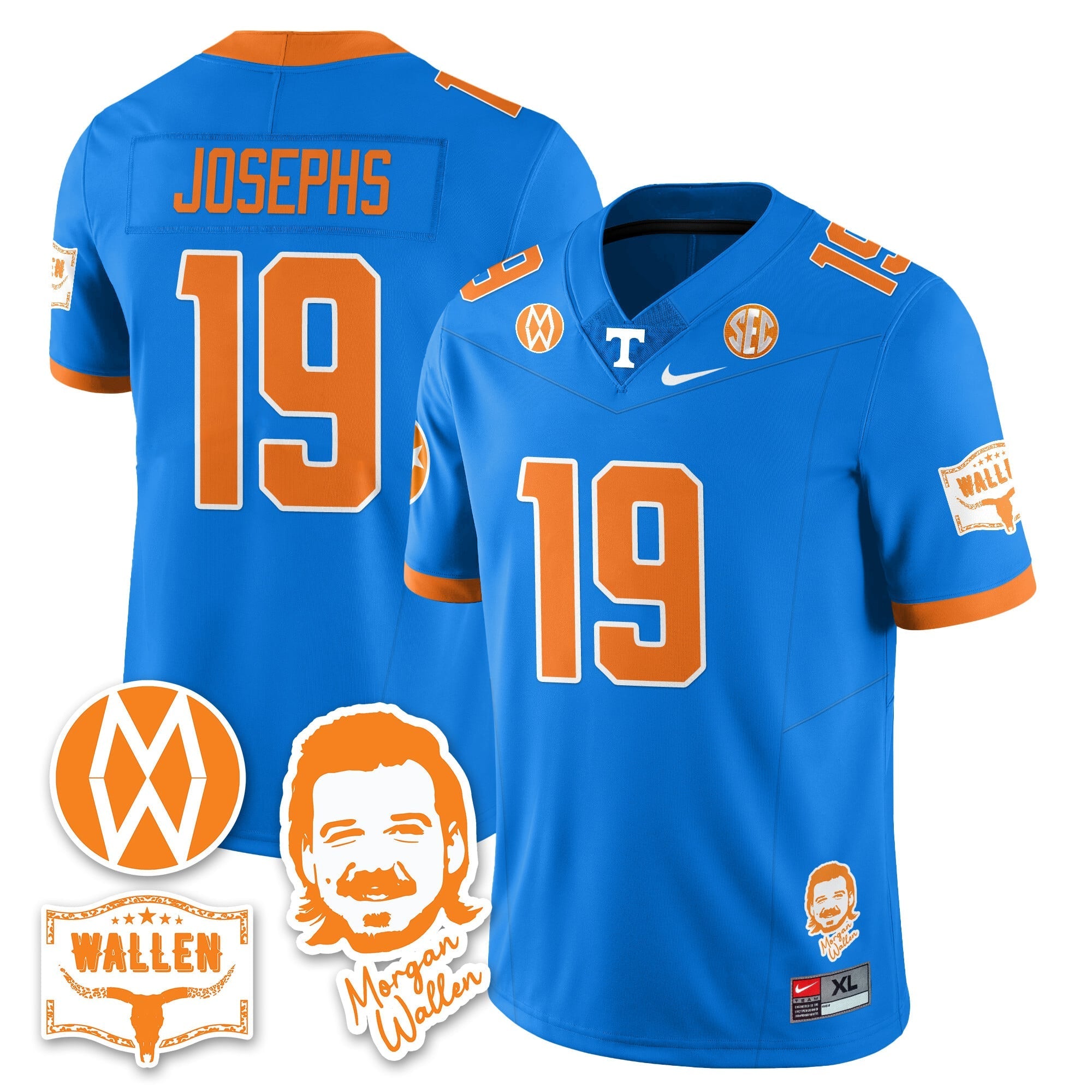 Women's Tennessee Volunteers Morgan Wallen 2025 Jersey - All Stitched