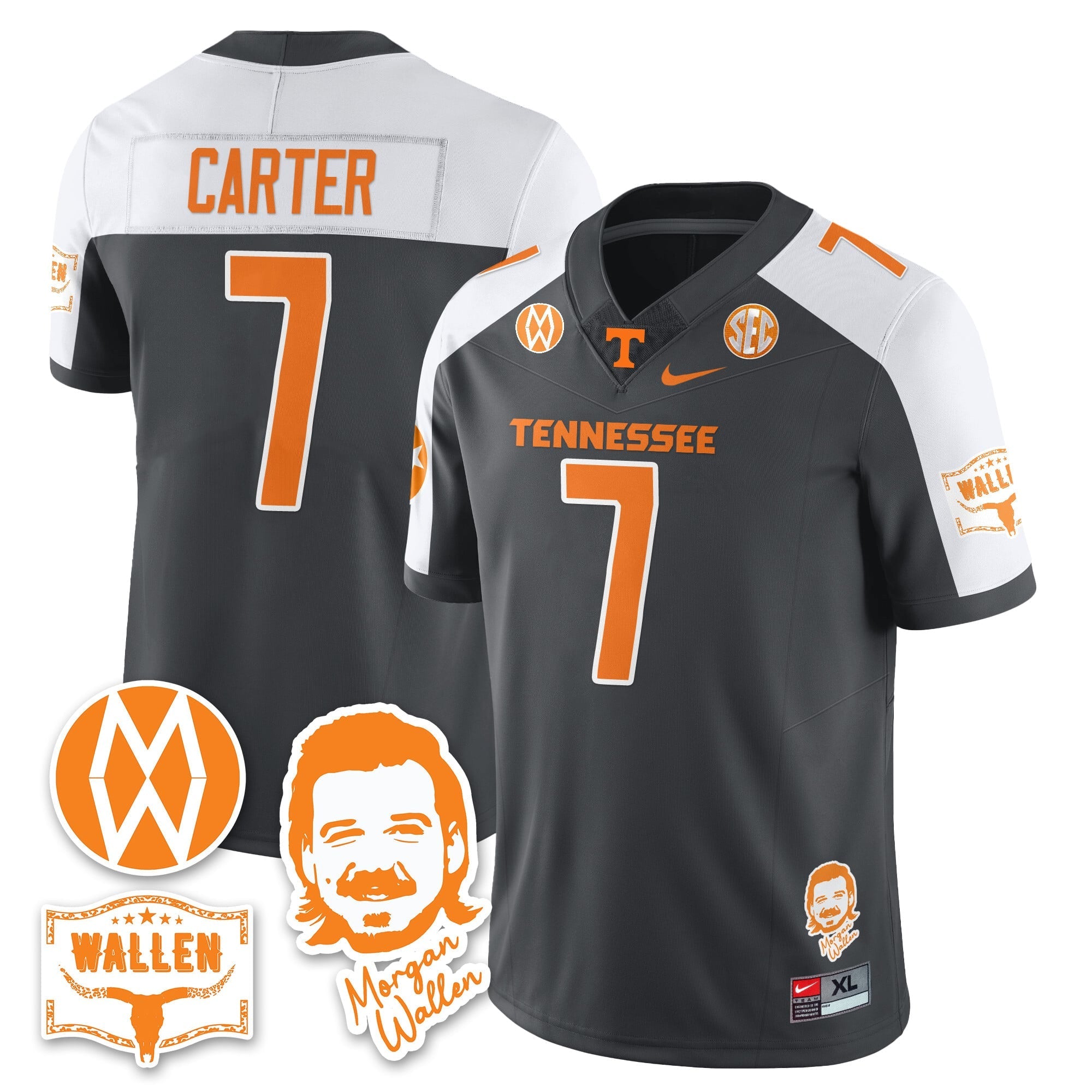 Women's Tennessee Volunteers Morgan Wallen 2025 Jersey - All Stitched
