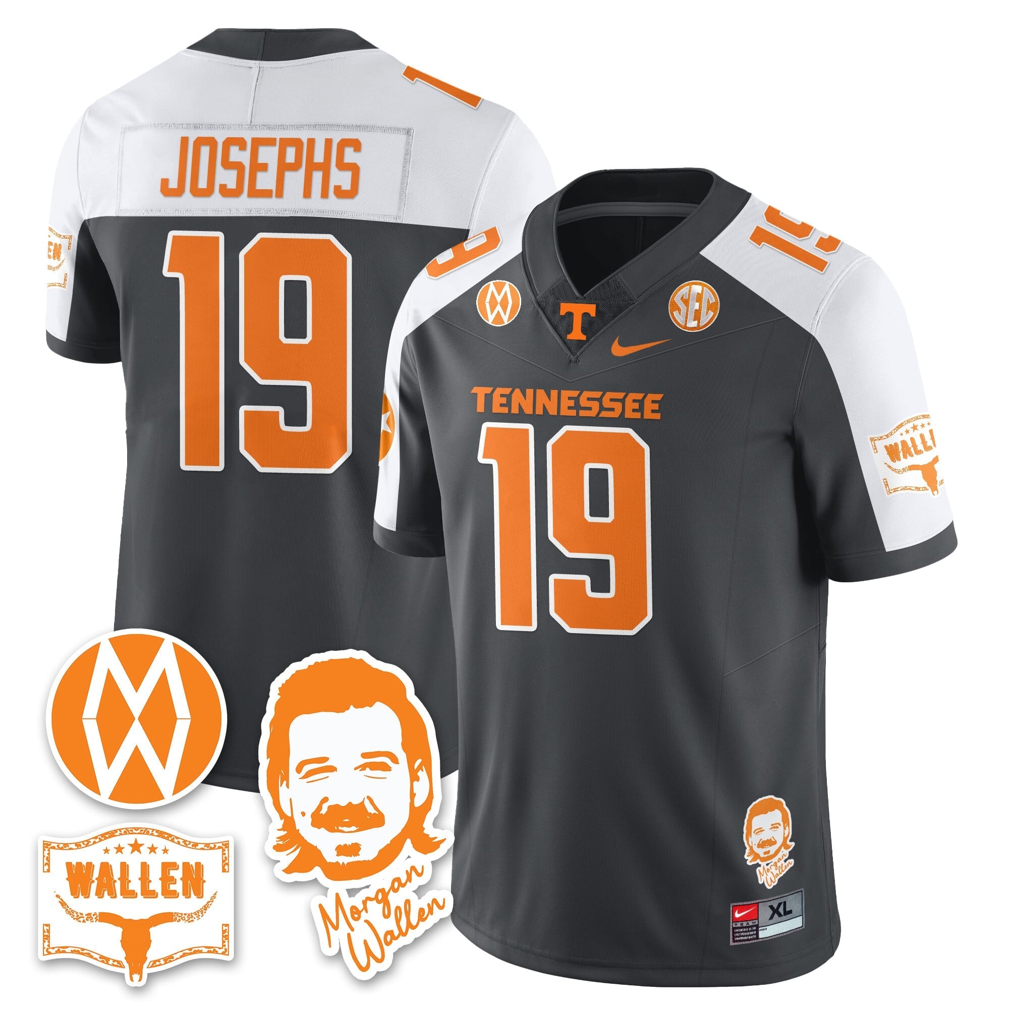 Women's Tennessee Volunteers Morgan Wallen 2025 Jersey - All Stitched