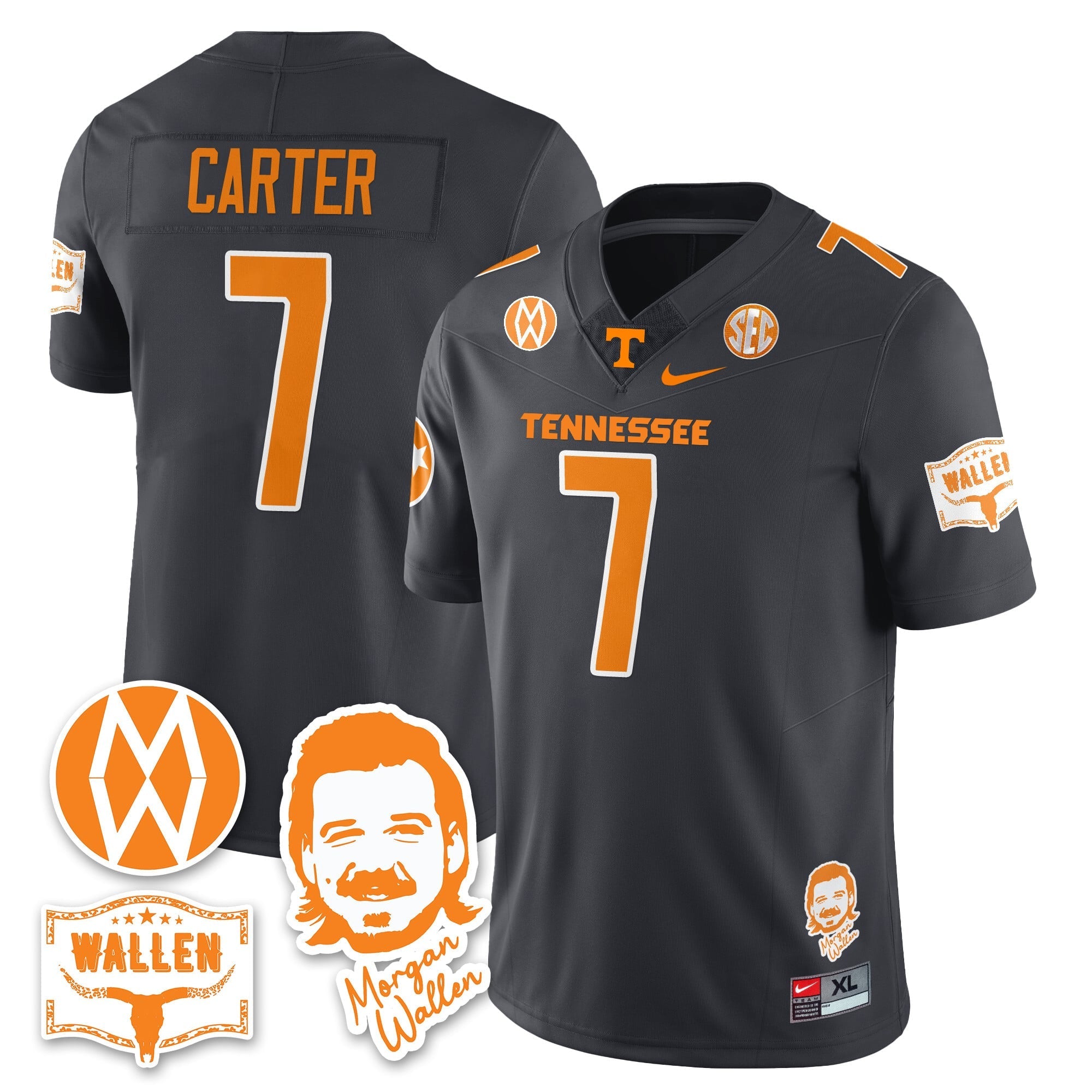 Women's Tennessee Volunteers Morgan Wallen 2025 Jersey - All Stitched