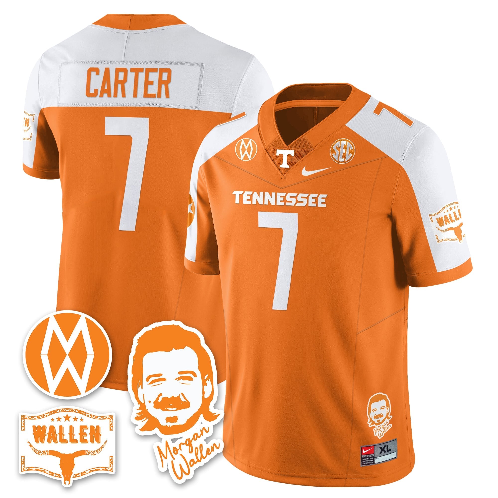 Women's Tennessee Volunteers Morgan Wallen 2025 Jersey - All Stitched