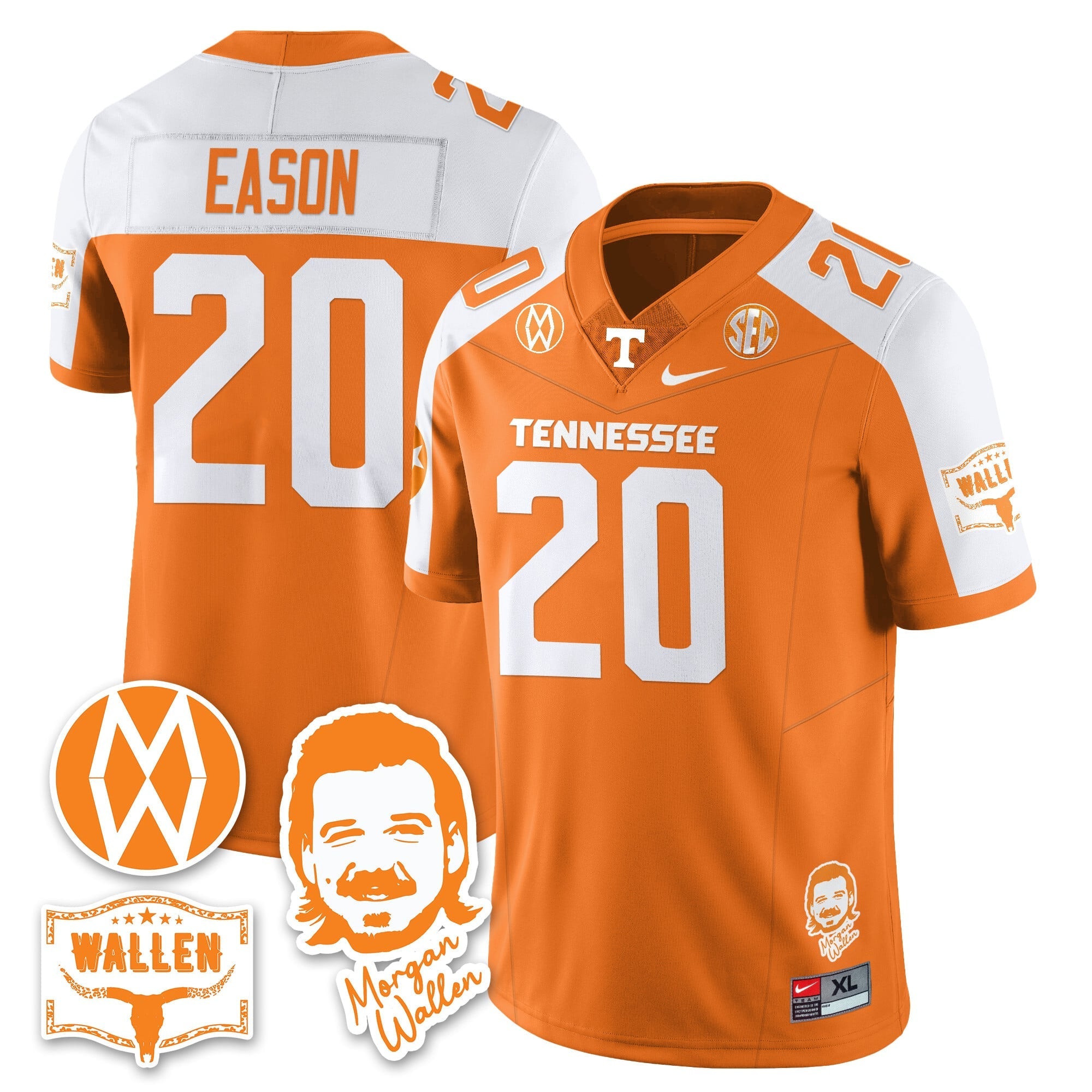 Women's Tennessee Volunteers Morgan Wallen 2025 Jersey - All Stitched