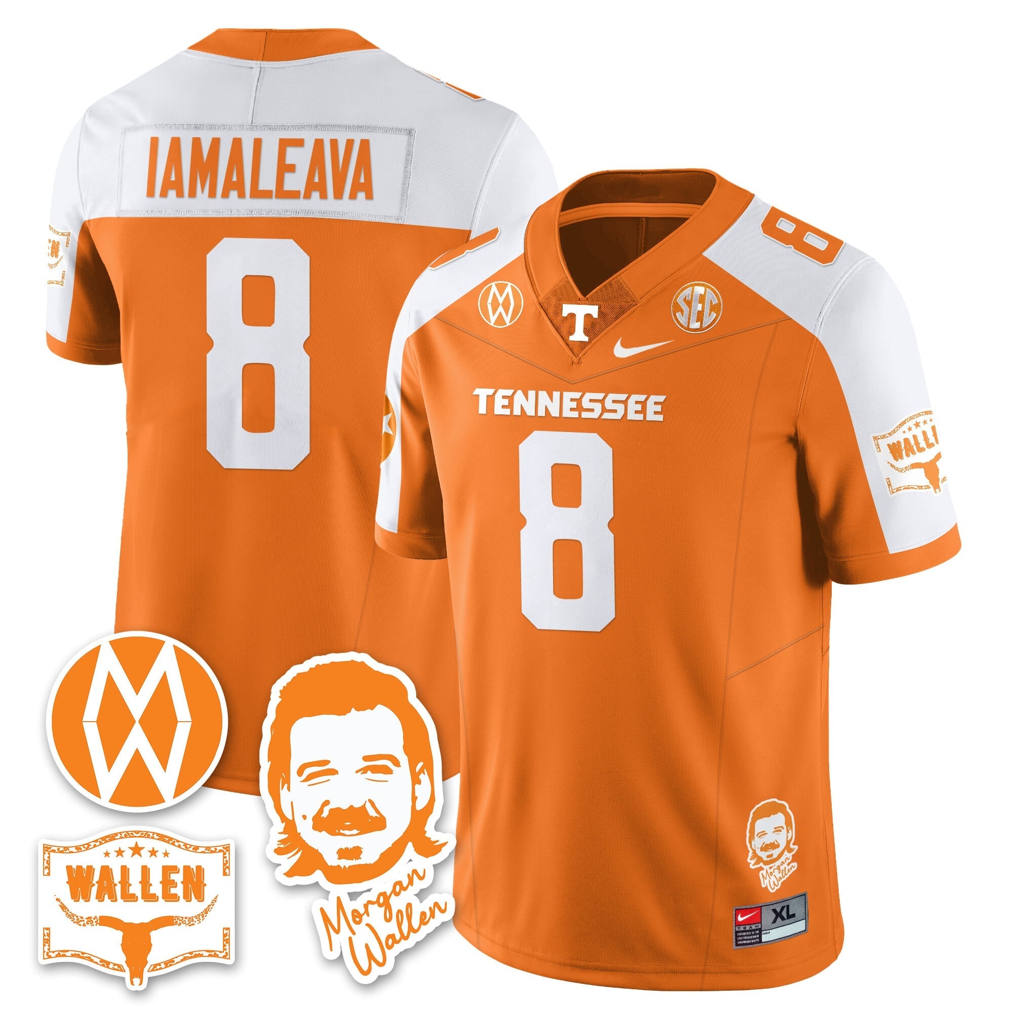 Women's Tennessee Volunteers Morgan Wallen 2025 Jersey - All Stitched