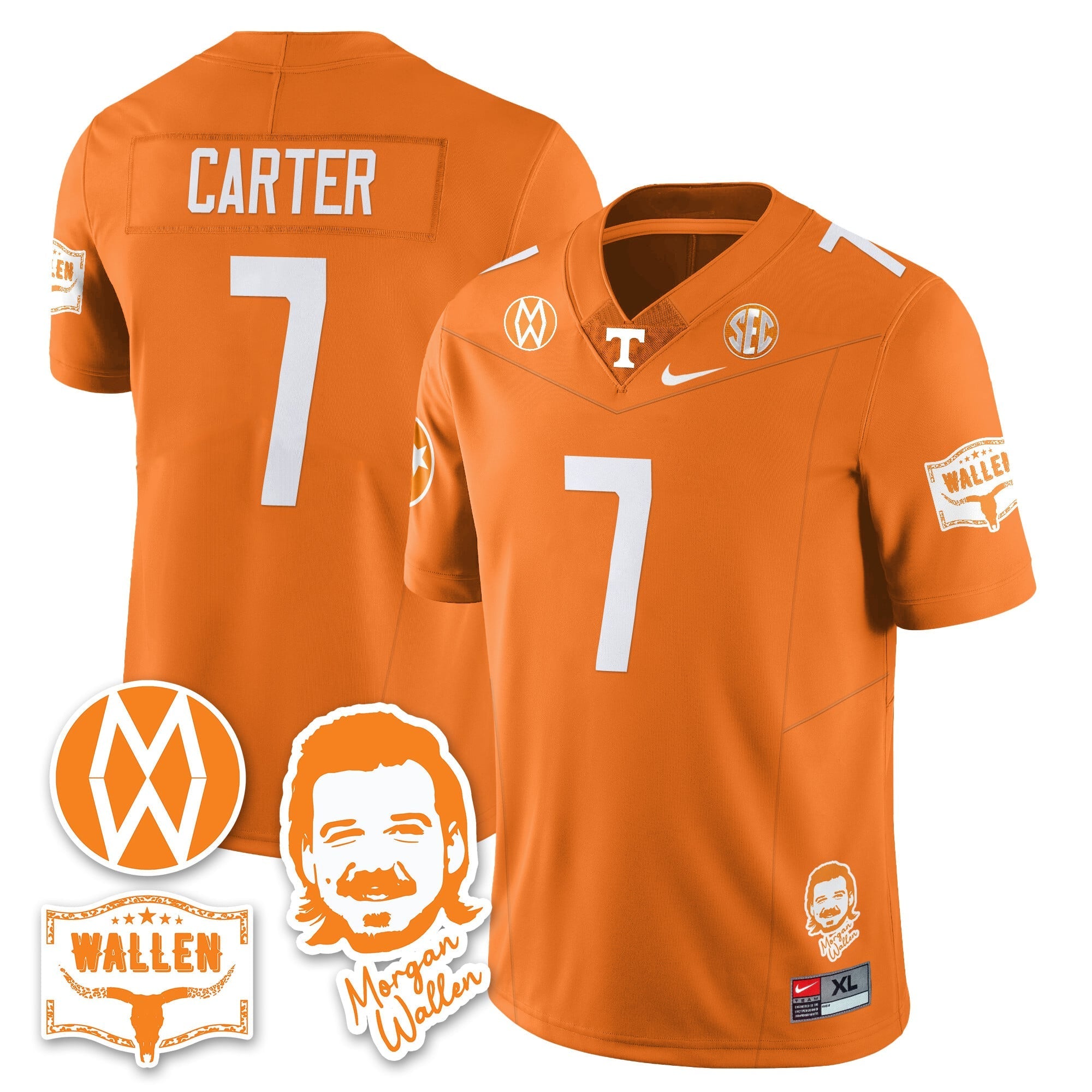 Women's Tennessee Volunteers Morgan Wallen 2025 Jersey - All Stitched