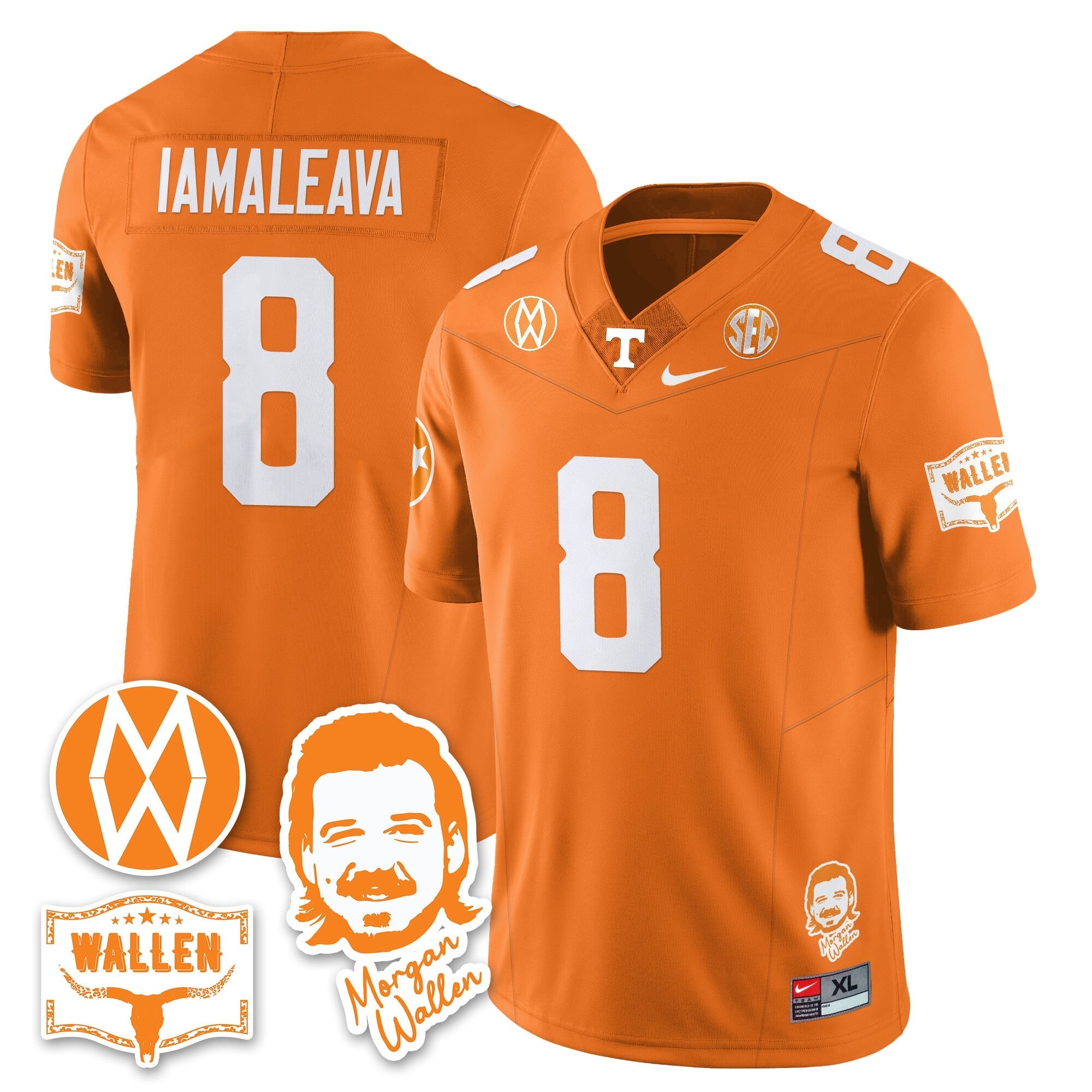 Women's Tennessee Volunteers Morgan Wallen 2025 Jersey - All Stitched