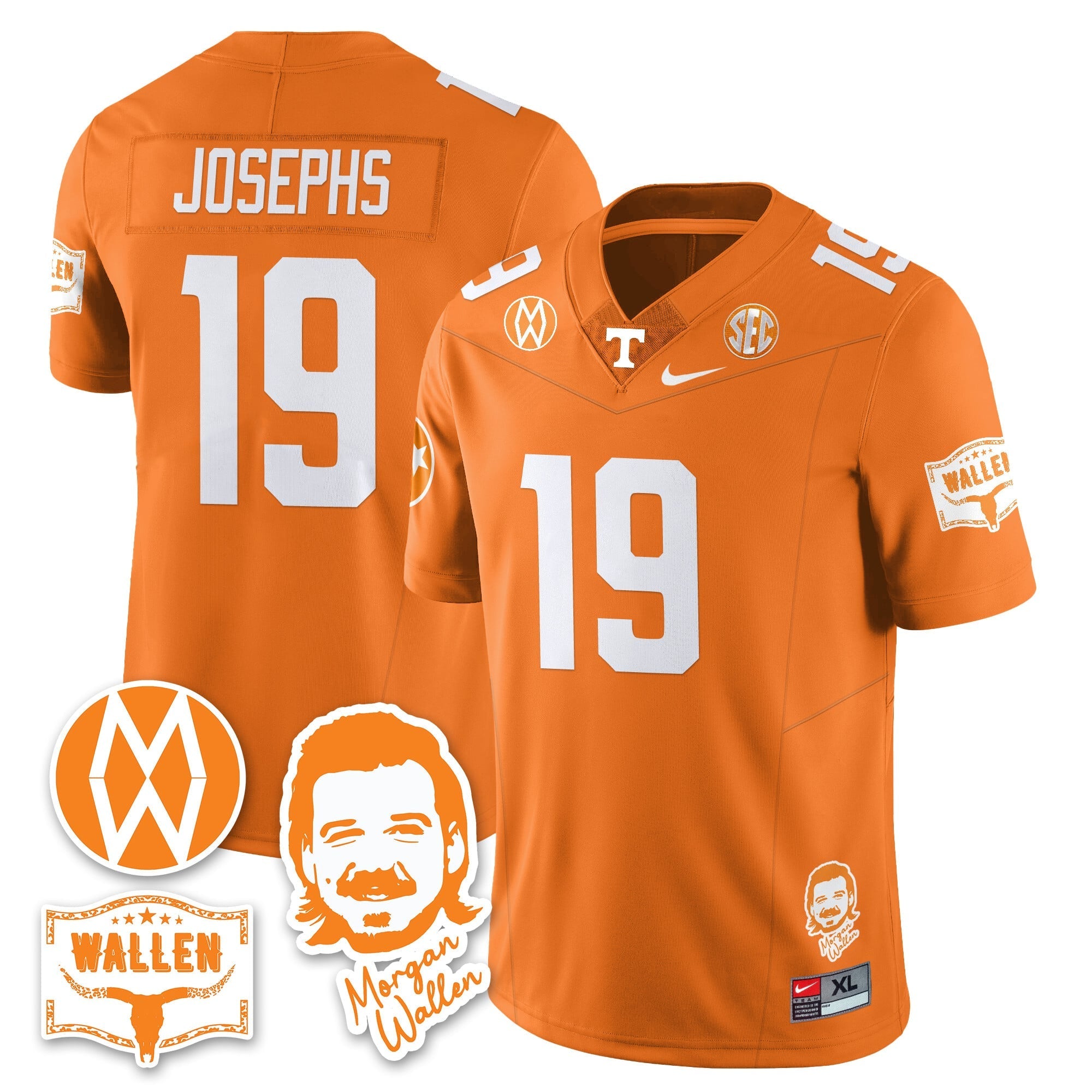 Women's Tennessee Volunteers Morgan Wallen 2025 Jersey - All Stitched