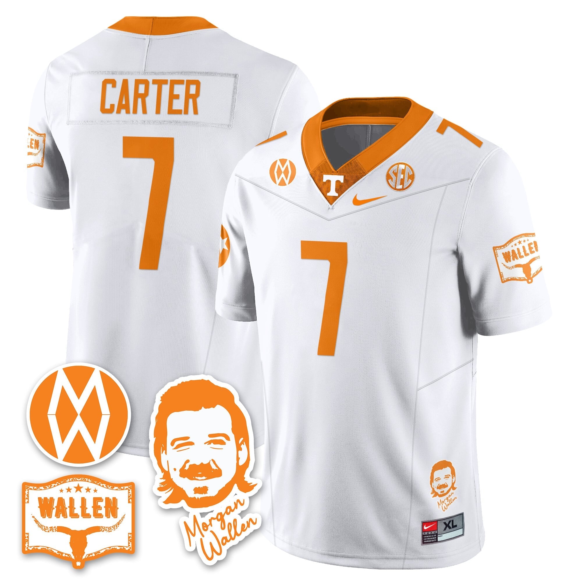 Women's Tennessee Volunteers Morgan Wallen 2025 Jersey - All Stitched
