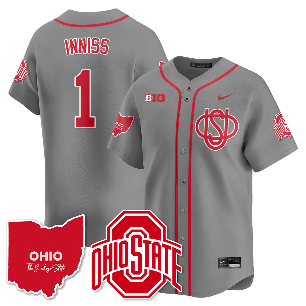 Women's Ohio State Buckeyes 2025 Wordmark Jersey - All Stitched