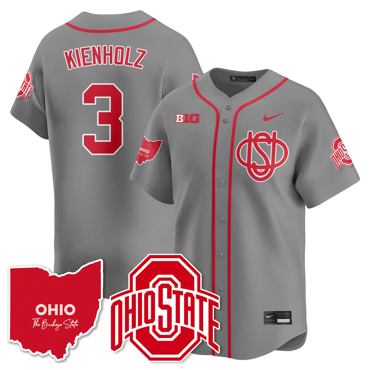 Women's Ohio State Buckeyes 2025 Wordmark Jersey - All Stitched