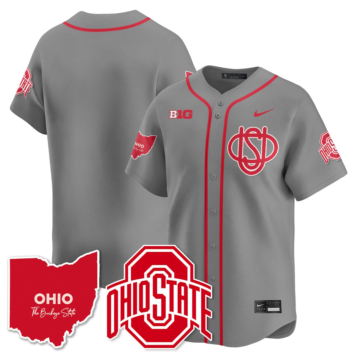 Women's Ohio State Buckeyes 2025 Wordmark Jersey - All Stitched
