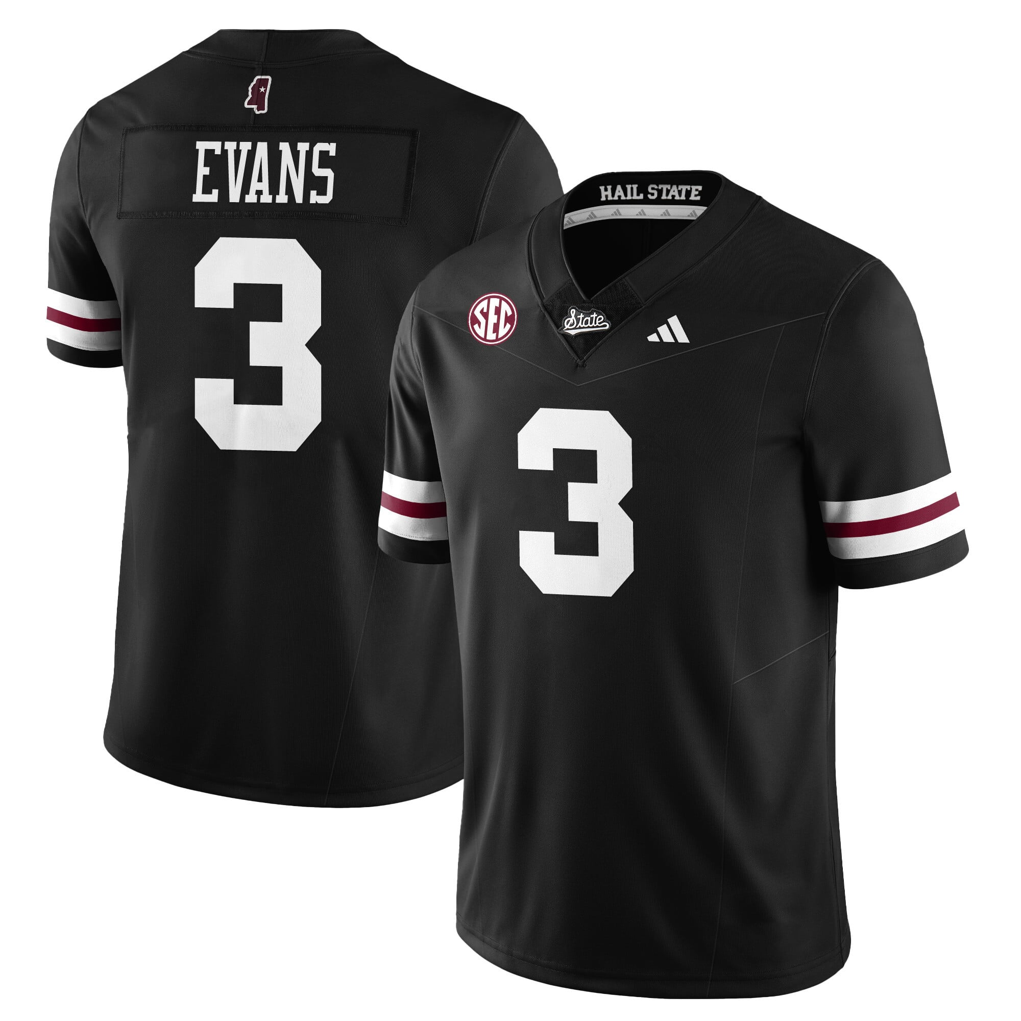 Women's Mississippi State Football "Darkness" Limited Jersey - All Stitched