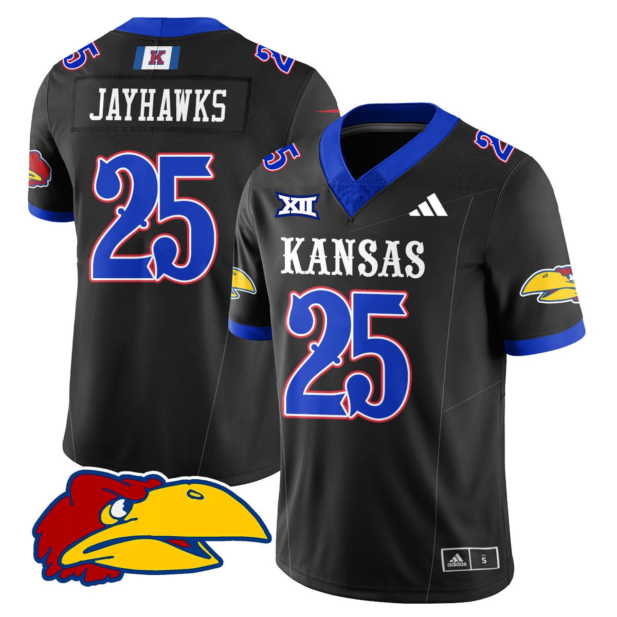 Women's Kansas Jayhawks Football 2025 Limited Jersey - All Stitched