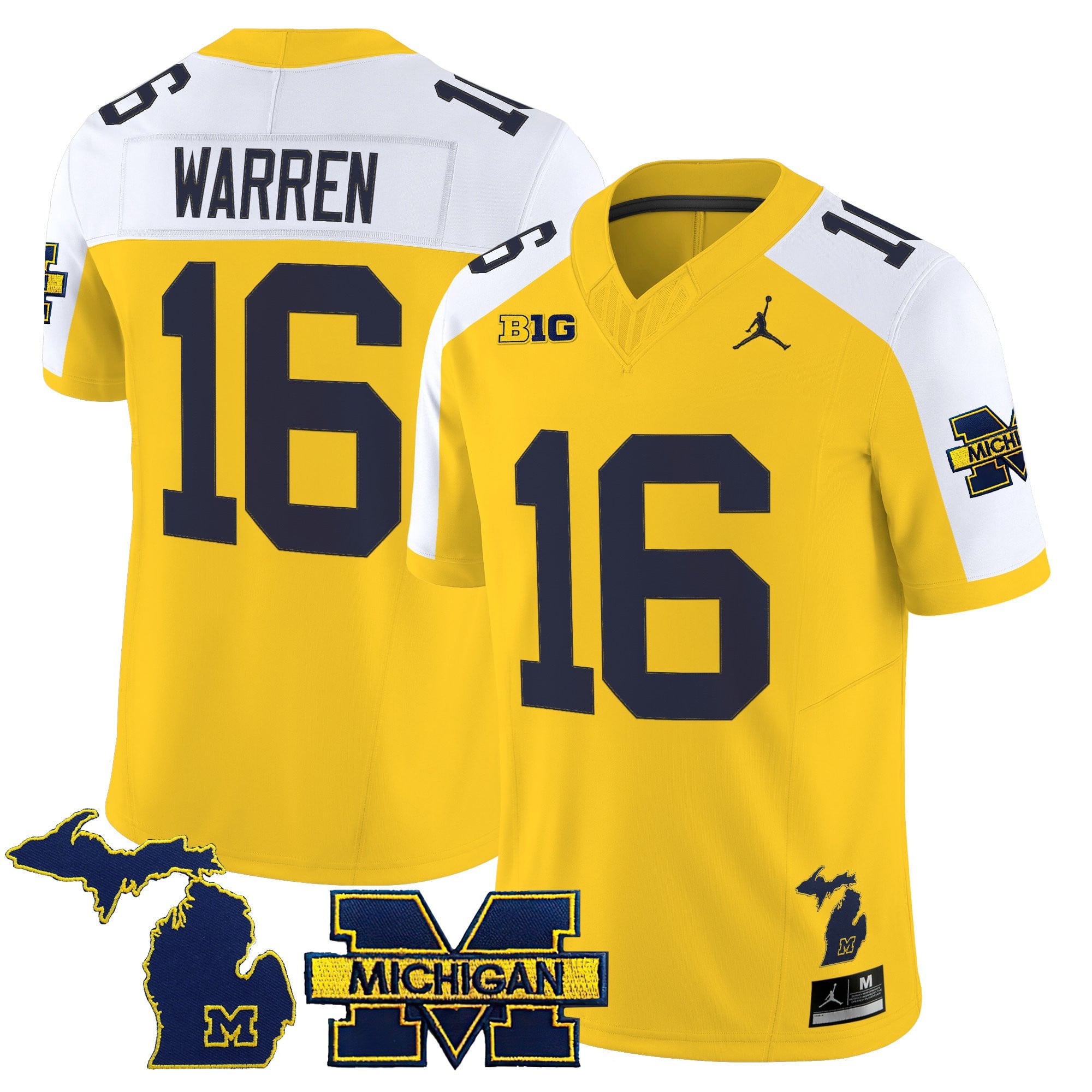Women's Michigan Wolverines 2025 Vapor Limited Jersey - All Stitched