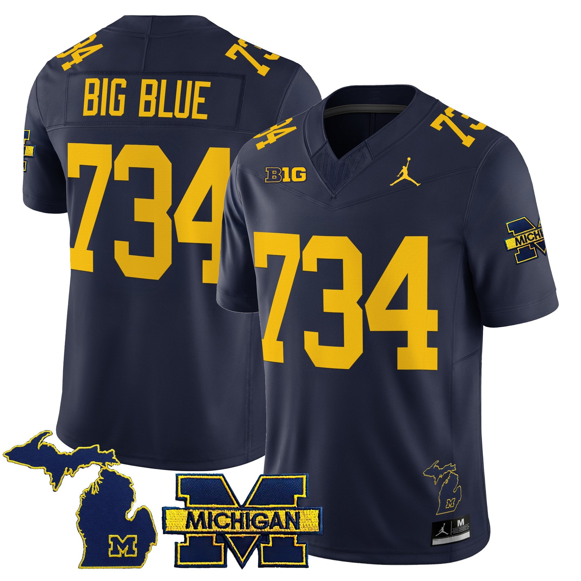 Women's Michigan Wolverines 2025 Vapor Limited Jersey - All Stitched