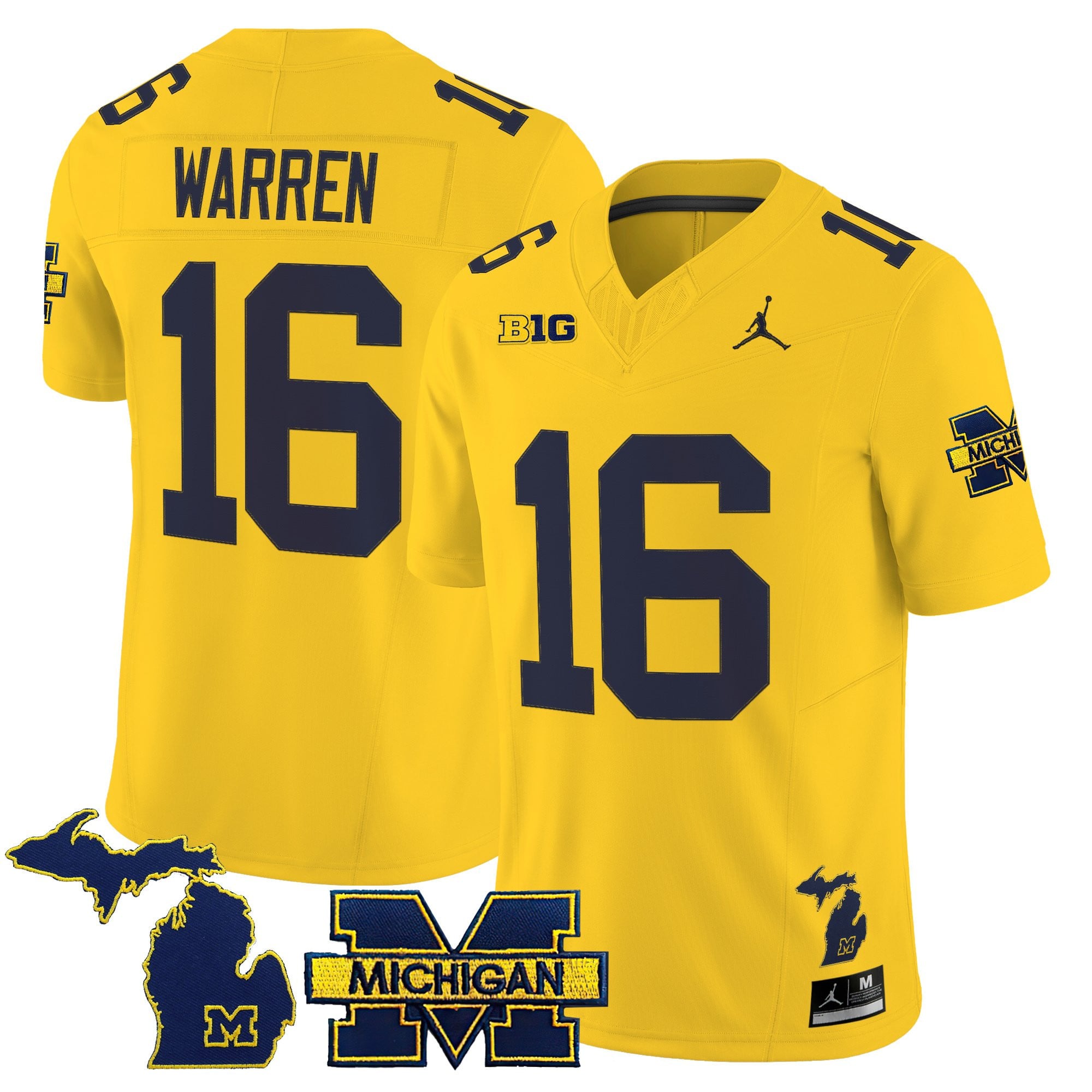 Women's Michigan Wolverines 2025 Vapor Limited Jersey - All Stitched