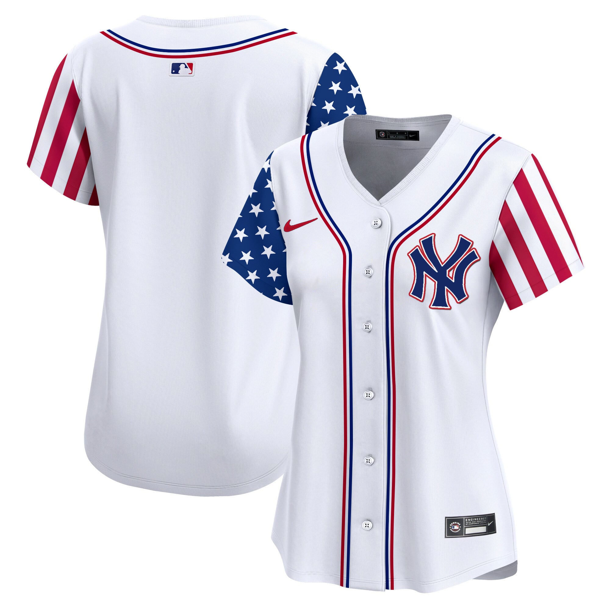 Women's New York Yankees 2024 Independence Day Vapor Premier Limited Jersey - All Stitched