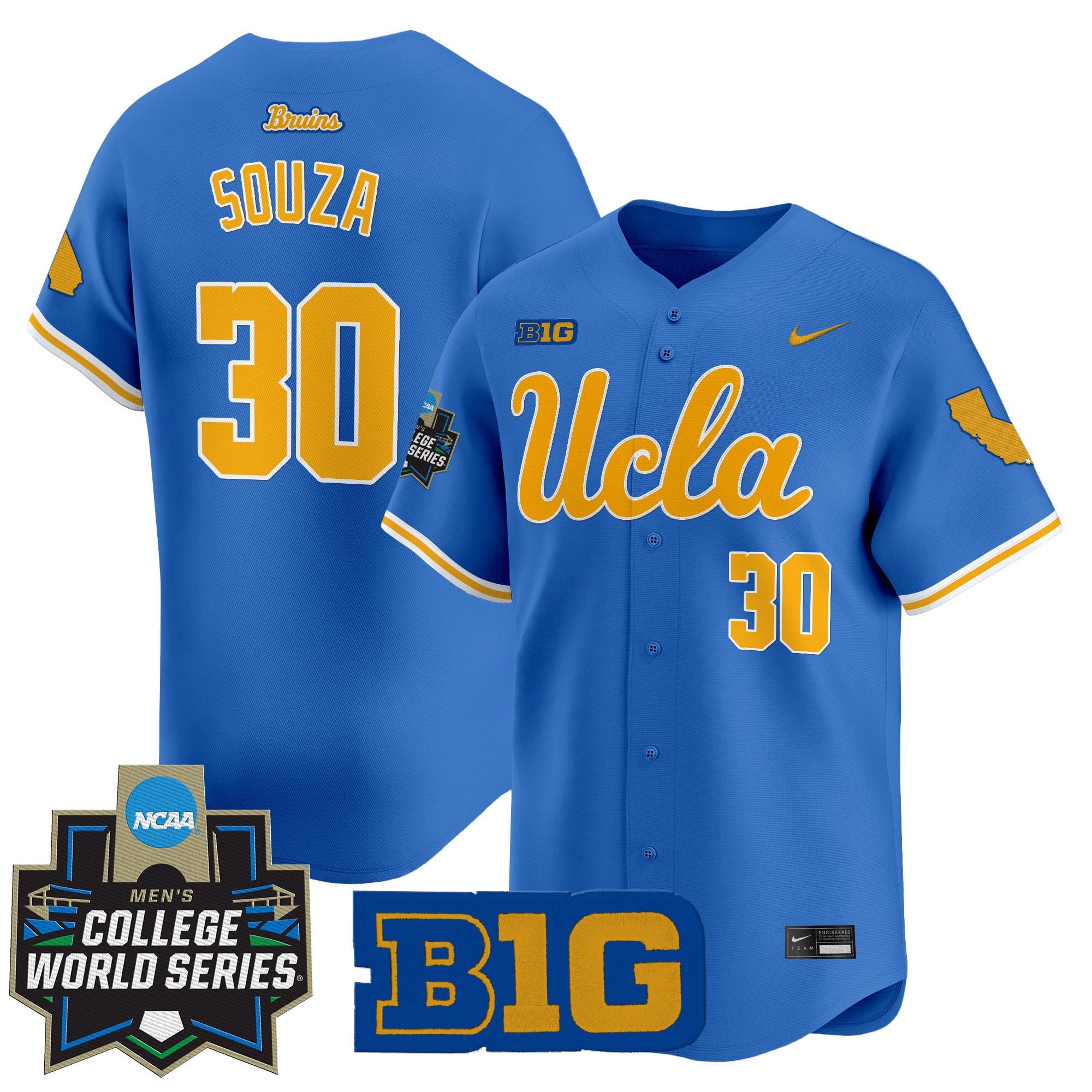 Women's UCLA Bruins 2025 World Series Vapor Premier Limited Jersey - All Stitched