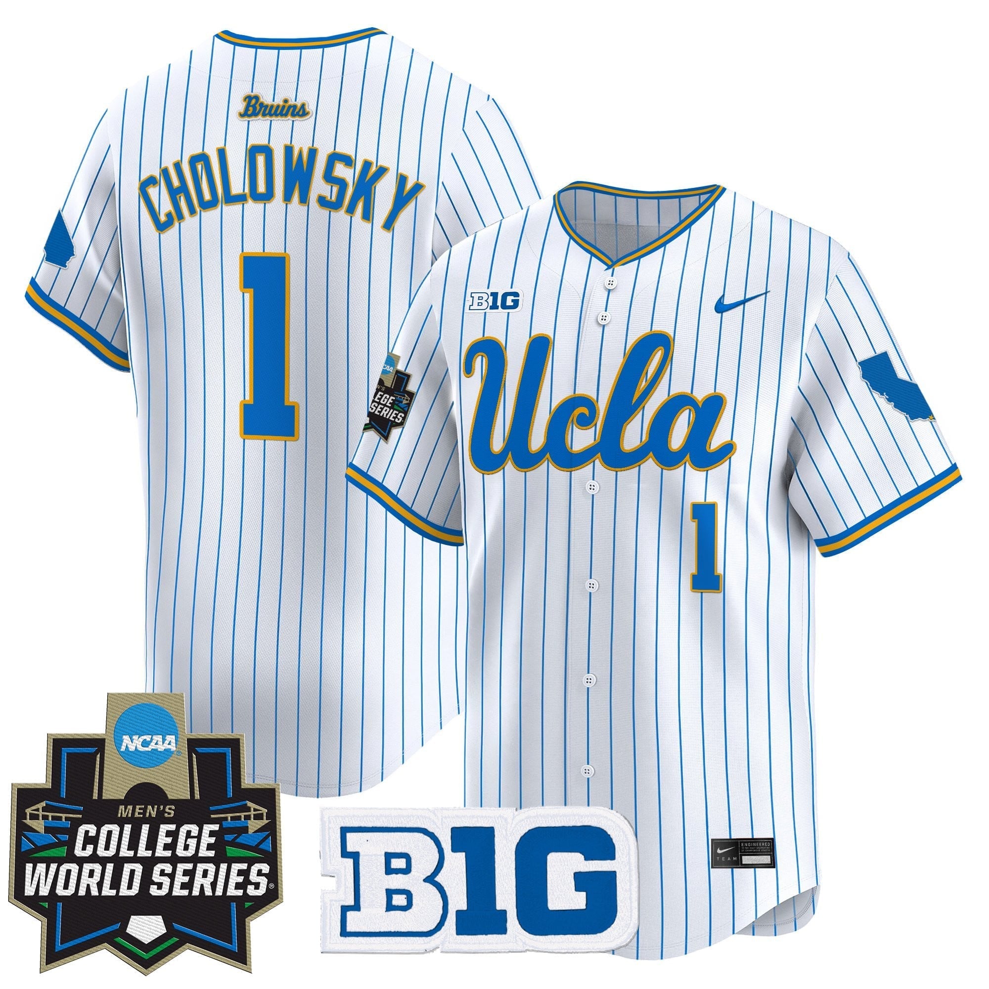 Women's UCLA Bruins 2025 World Series Vapor Premier Limited Jersey - All Stitched