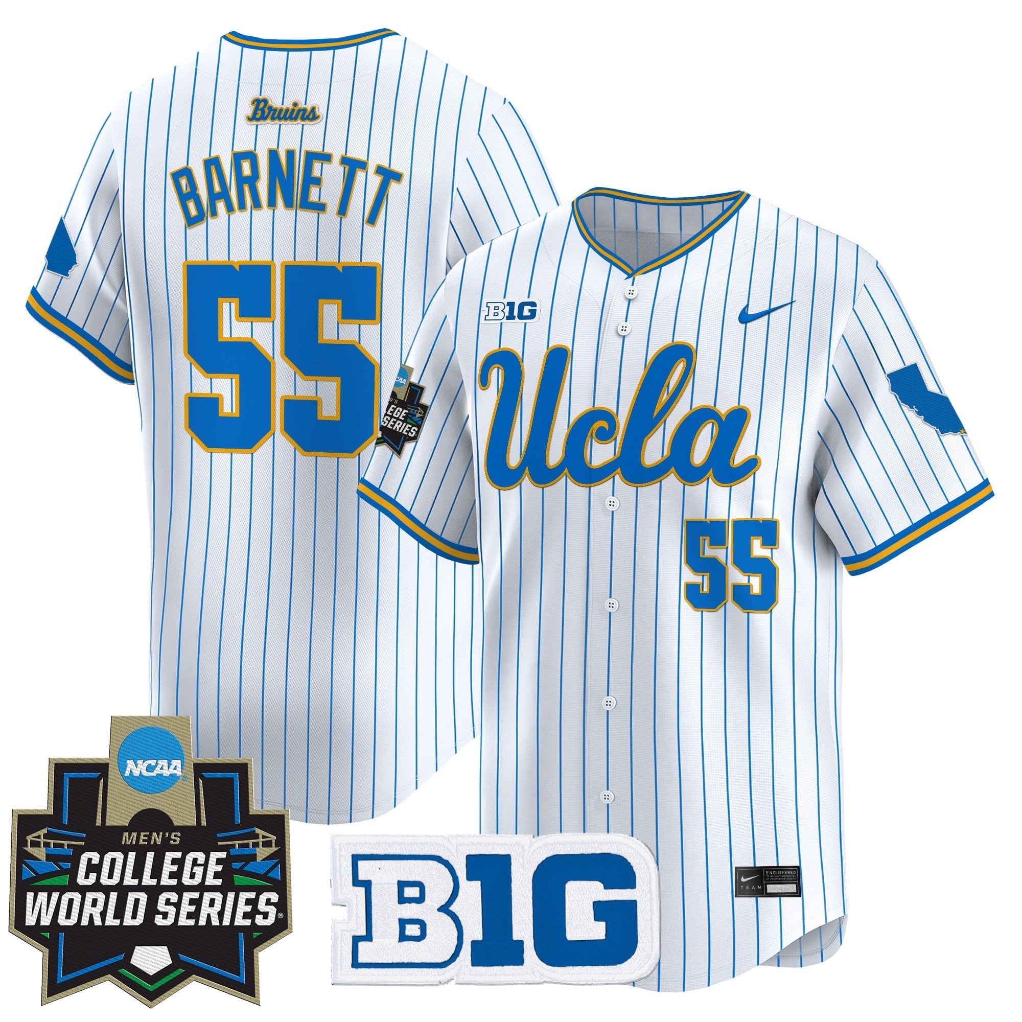 Youth's UCLA Bruins 2025 World Series Vapor Premier Limited Jersey - All Stitched