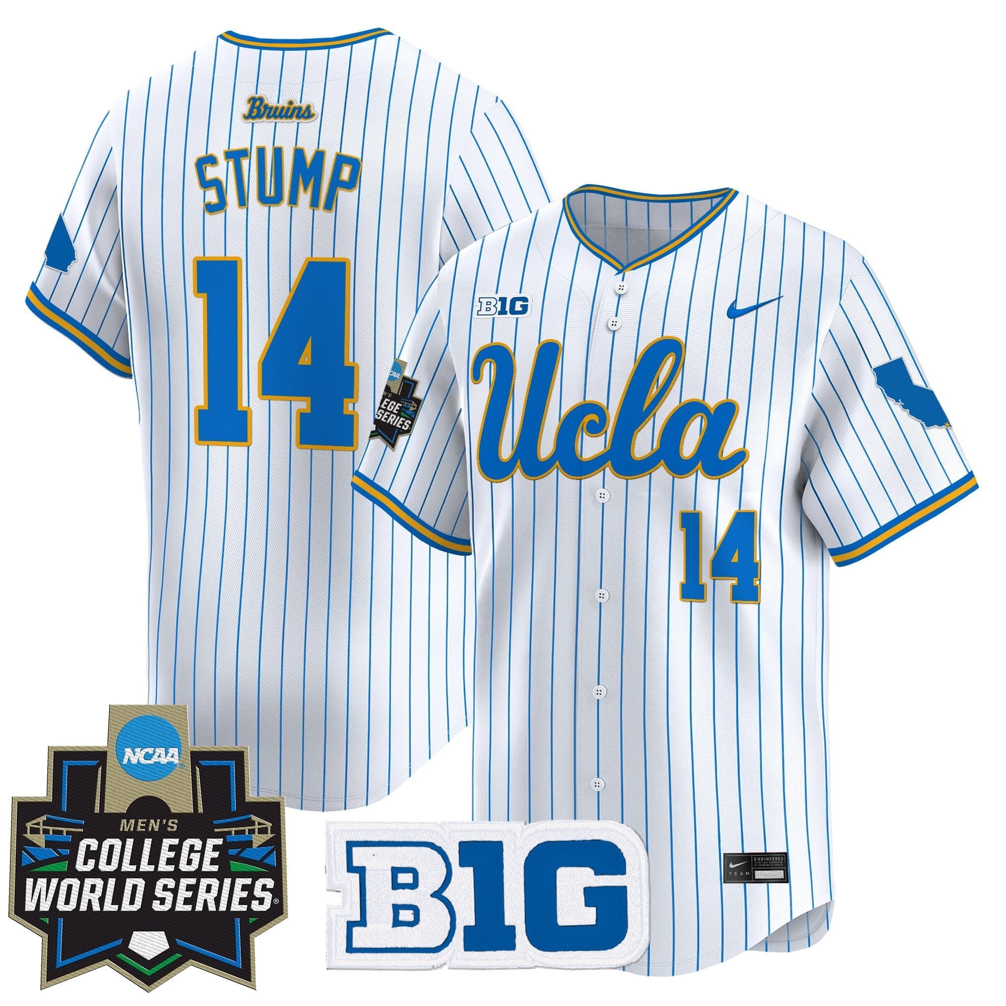 Youth's UCLA Bruins 2025 World Series Vapor Premier Limited Jersey - All Stitched