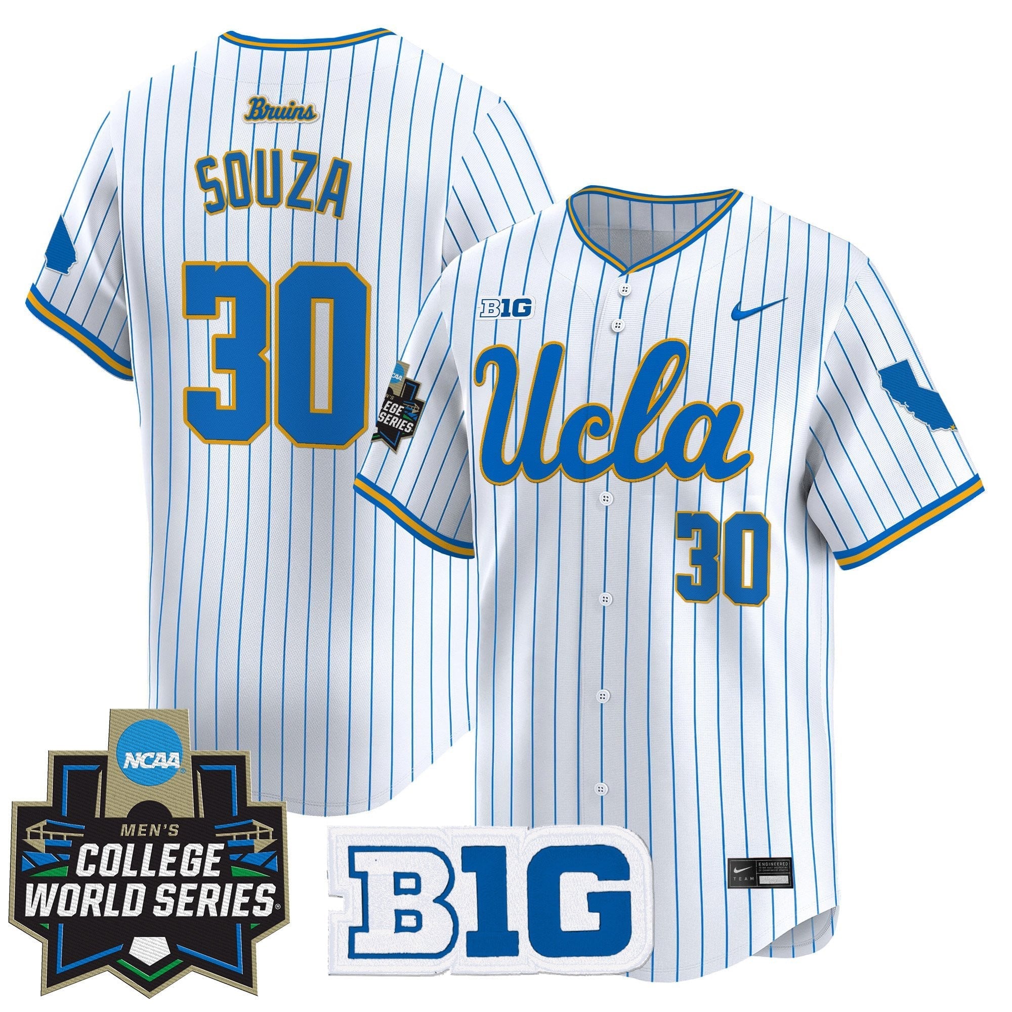 Youth's UCLA Bruins 2025 World Series Vapor Premier Limited Jersey - All Stitched