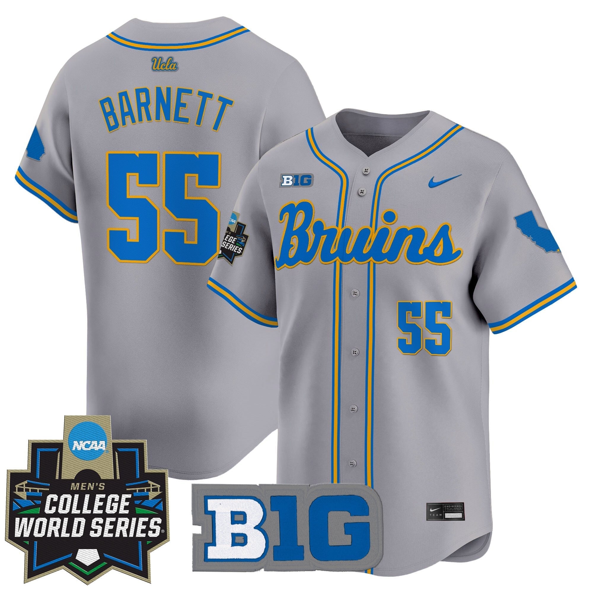 Youth's UCLA Bruins 2025 World Series Vapor Premier Limited Jersey - All Stitched