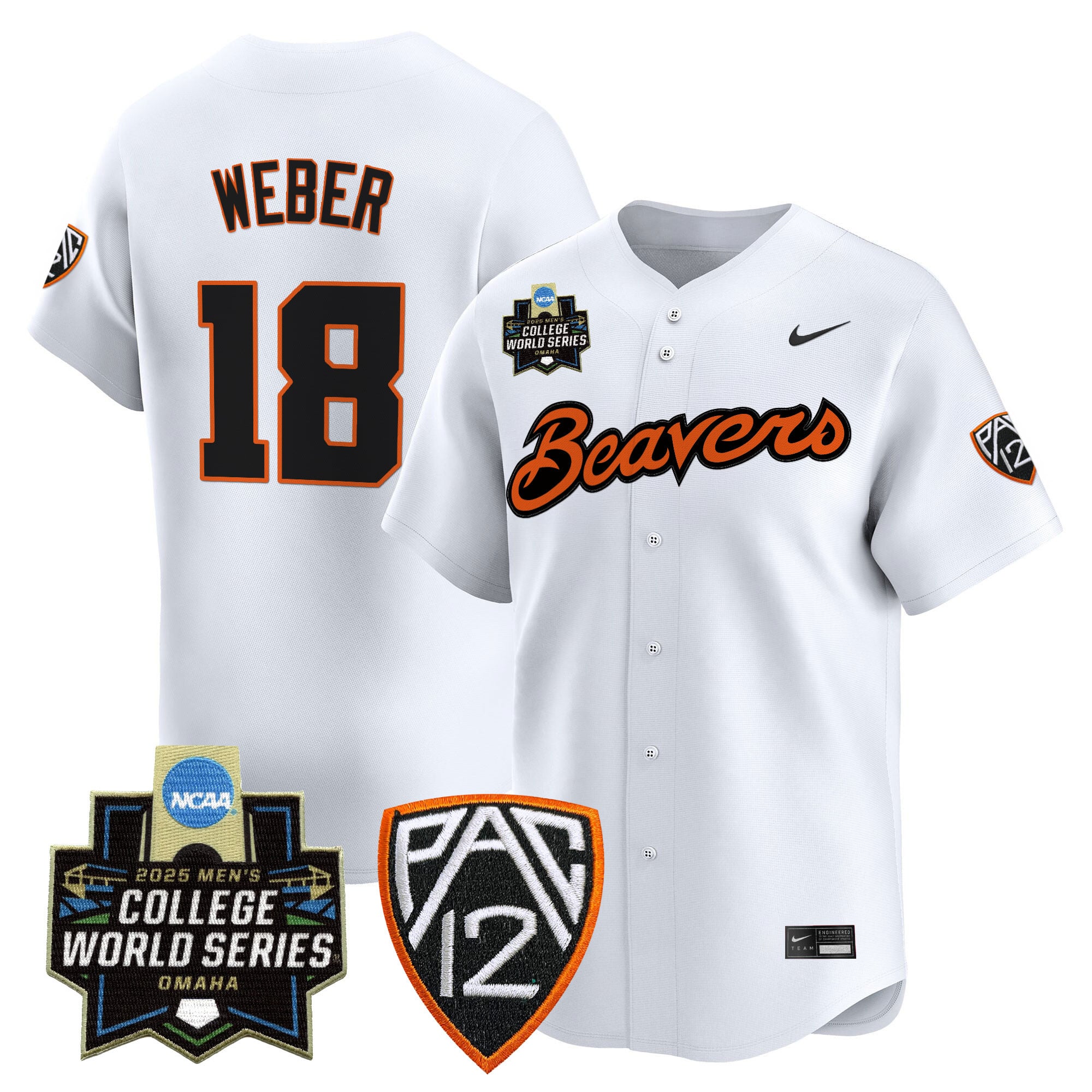 Women's Oregon State Beavers 2025 World Series Vapor Premier Limited Jersey - All Stitched