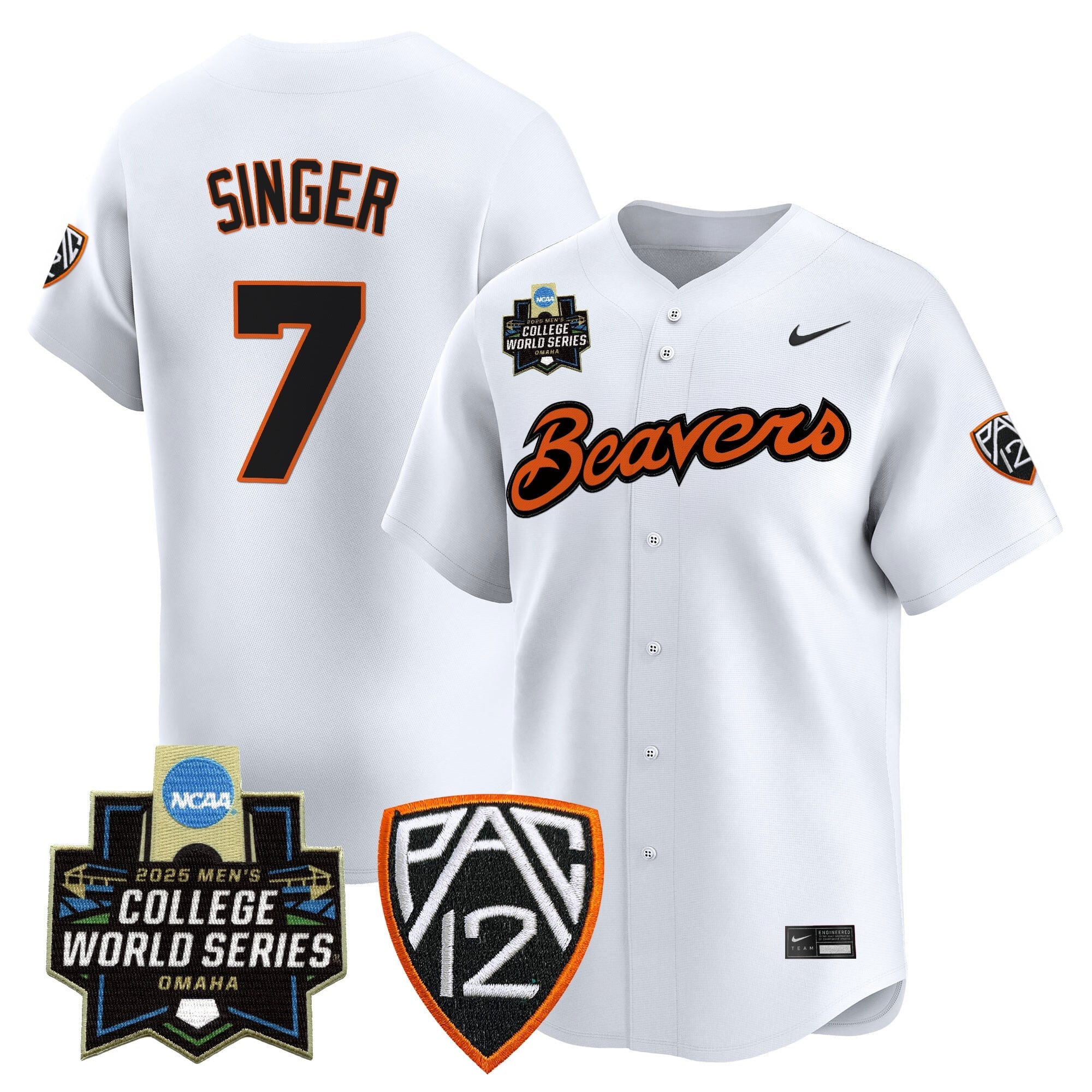Women's Oregon State Beavers 2025 World Series Vapor Premier Limited Jersey - All Stitched