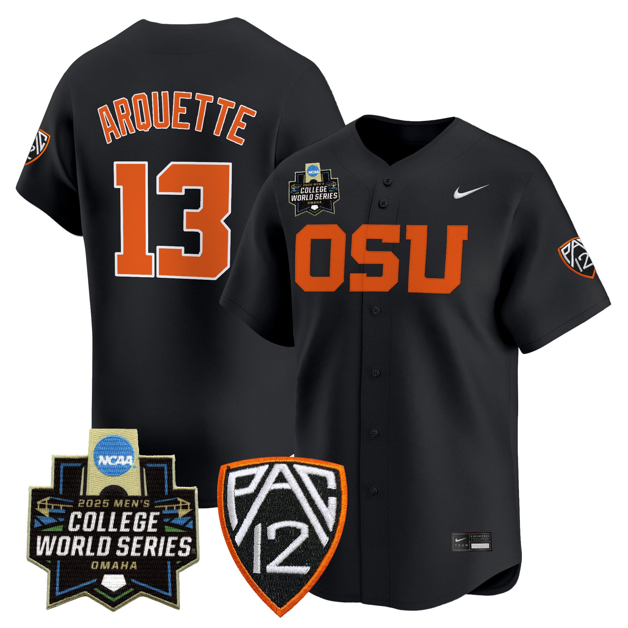 Youth's Oregon State Beavers 2025 World Series Vapor Premier Limited Jersey - All Stitched